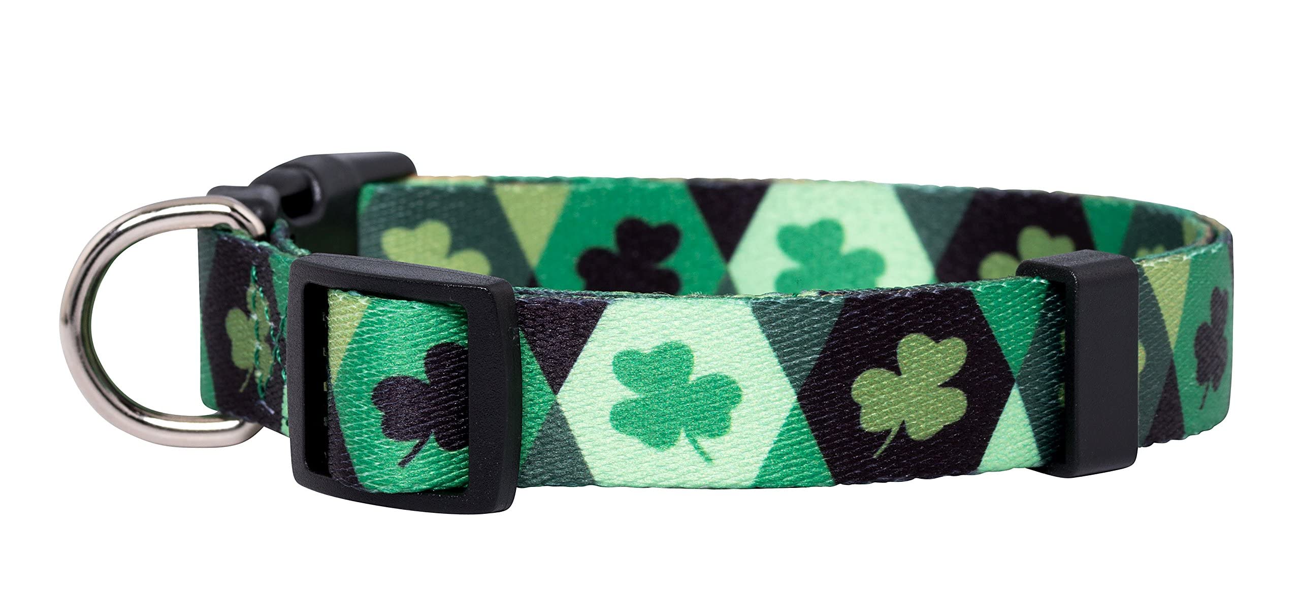 Native Pup St Patricks Dog Collar- Saint Patrick Green Shamrock Pet Collars- St. Patricks Lucky Irish- Cute Boy Girl Puppy Gift-