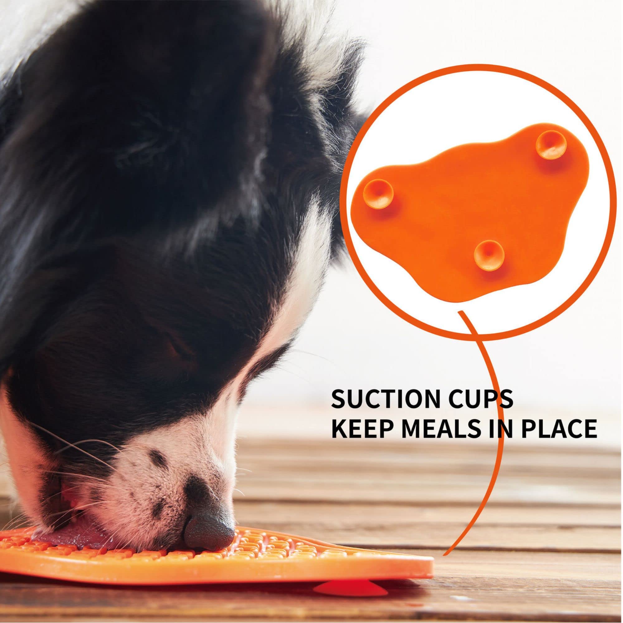 PetDreamHouse Lick Paw Pad & Slow Feeder for Dogs, Anti-Boredom, Distraction Mat, Reduces Anxiety w/Stress-Relief Stimulating Li