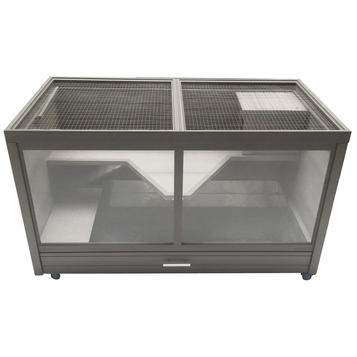 New Age Pet ECOFLEX Jumbo Park Avenue Indoor Rabbit Hutch in Nantucket Grey