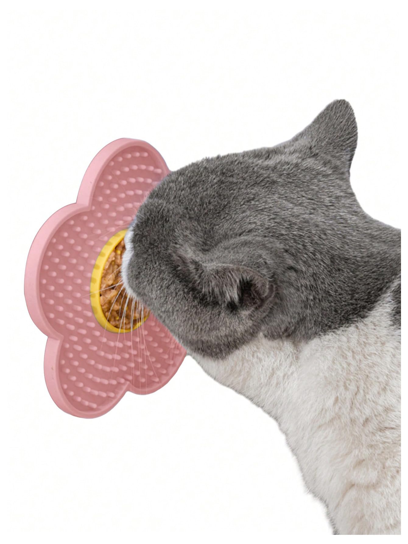 Qwinee Lick Mat For Dogs Cats Flower Shaped Pet Slow Feeder Dog Cat Puppy Bowl Lick Pad For Dog Fun Alternative To Slow Down Eat