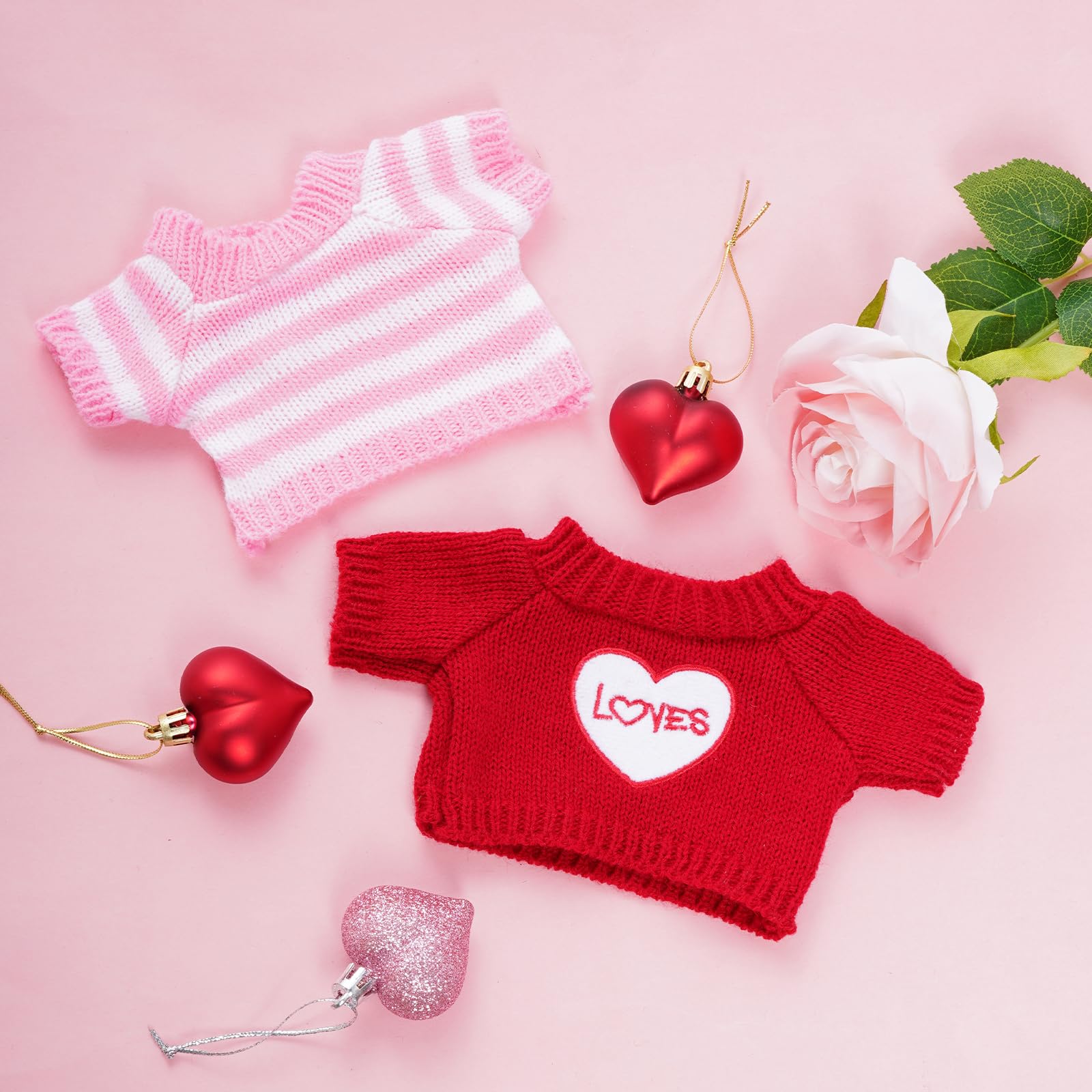 choyaxo 4 PCS Christmas Guinea Pig Clothes Hamster Sweater Ferret Knitted Clothes for Small Animal Outfit Winter Christmas Cloth