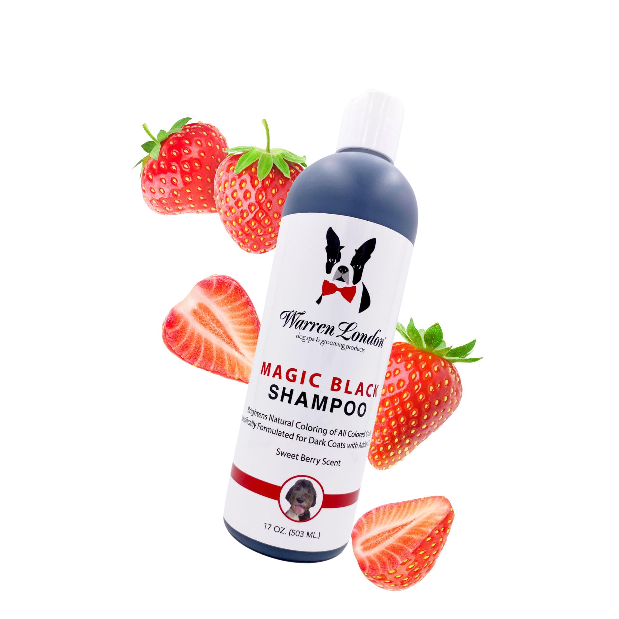 Warren London Magic Black Dog Shampoo | Brightens Any Dog Coat | Formulated For Darker Dog Coats | Puppy And Cat Safe Grooming S