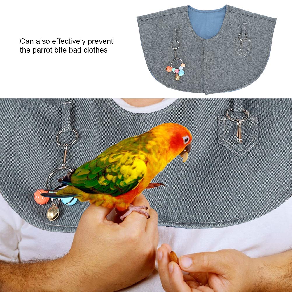 Gloglow Parrot Training Shoulder Cape, Anti Scratch Anklet Pet Shoulder Pad Protector Stand Anti Scratch Anklet Pet Shoulder Pad