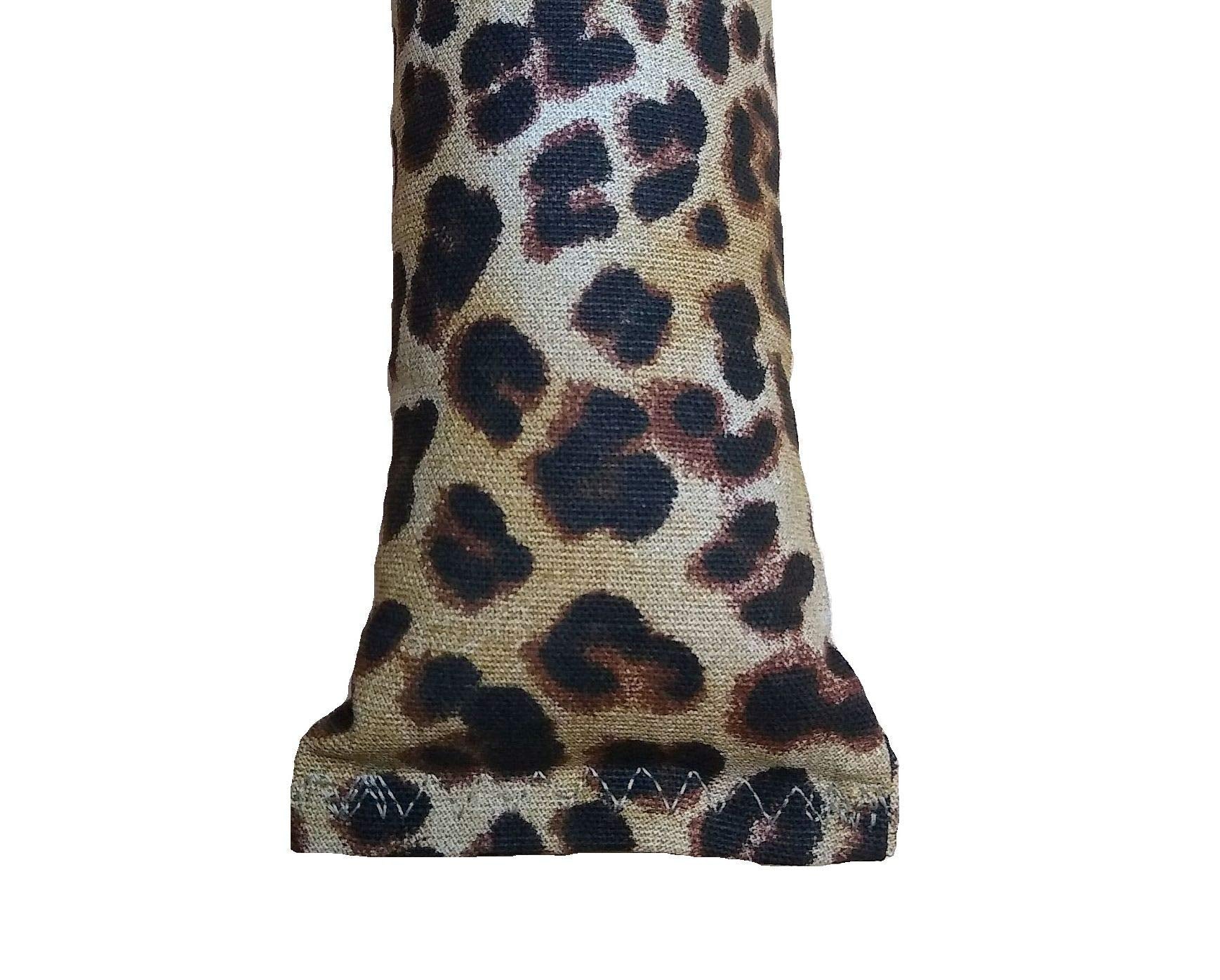 West Coast Pet Products 15' Catnip Cat Kicker Toys/Kitty Kick Sticks/Cat-Nip Kick Sticks (Leopard Print) (Kickers Filled With 1 Oz Premium Canadian Catnip)