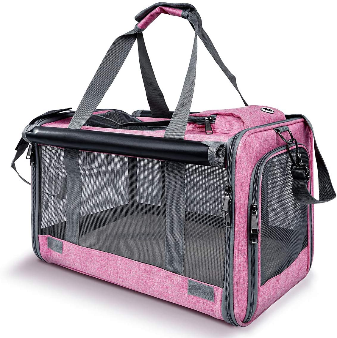 Gapzer Pet Carrier For Large And Medium Cats, Soft-Sided Pet Carrier For Big Medium Cats And Puppy, Dog Carriers Cat Carriers,Pe