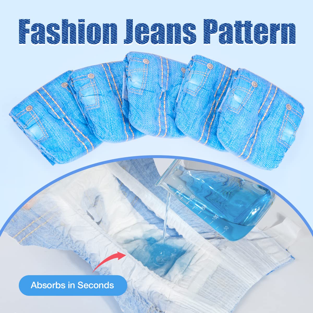 Pet Soft Dog Diapers Female - Disposable Dog Diapers, Cat Diapers For Female Cats, Puppy Diapers 48Pcs Medium