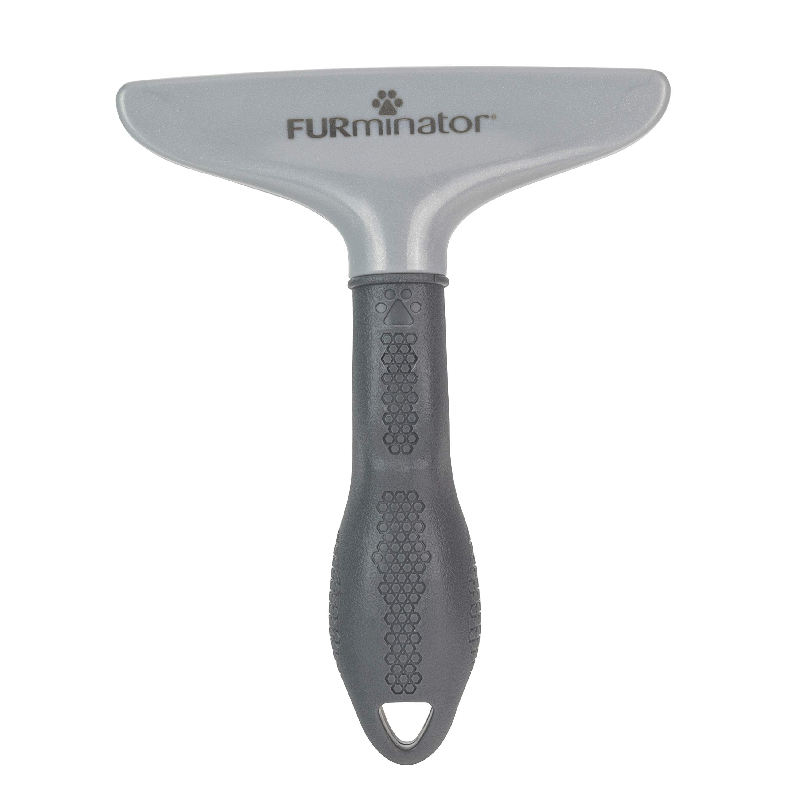 Furminator Dog/Cat Grooming Rake, Grooming Tool, Removes Loose Hair And Tangles, Gray