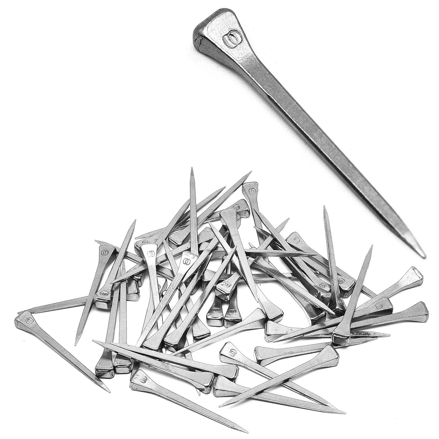 Surf Turtle E5 Horseshoe Nails 50 Pcs 2 Inches Low Carbon Steel Horse Hoof Nails Horse Training Supplies Tool For Securing Firml