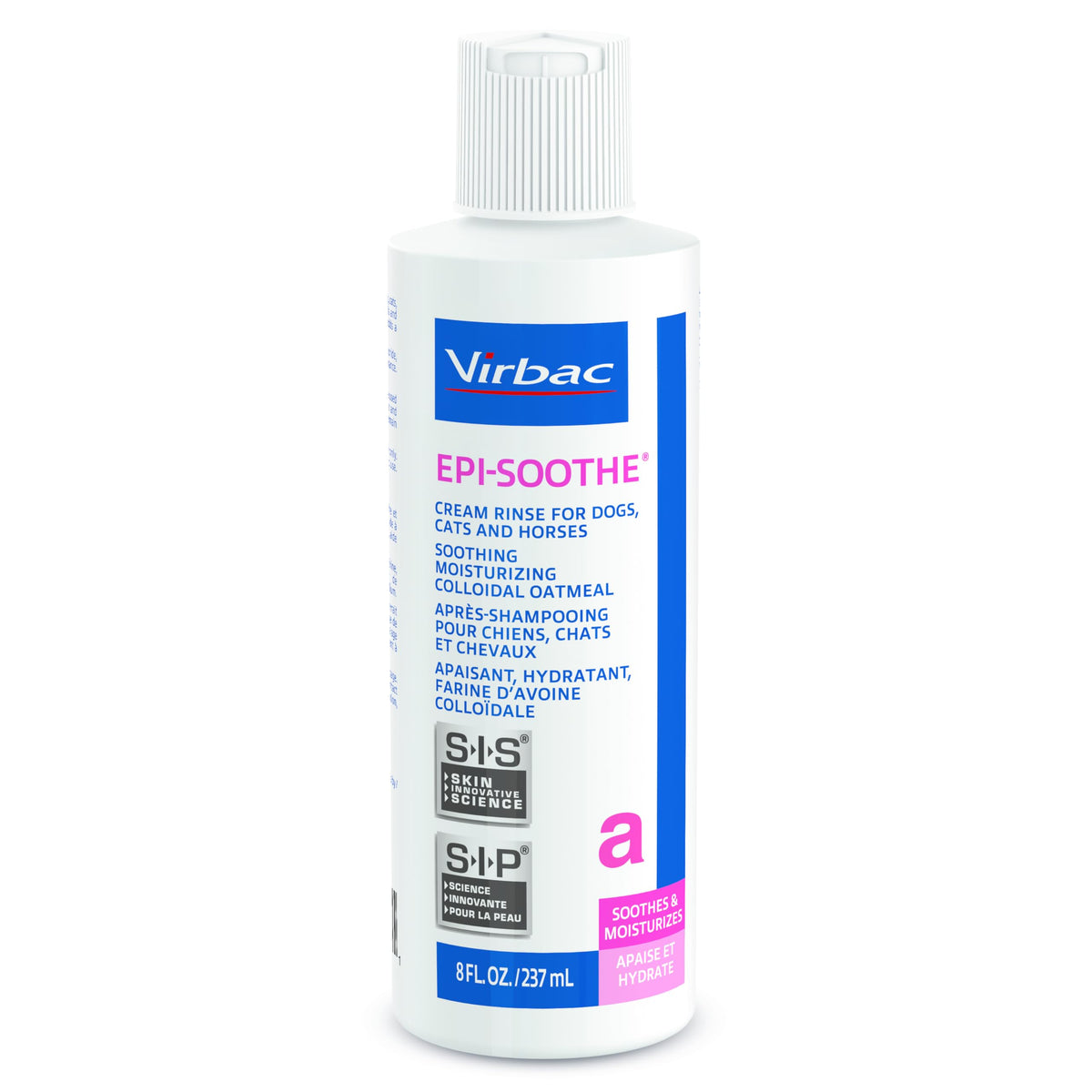 Virbac Epi-Soothe Cream Rinse Pet Conditioner For Dogs, Cats & Horses (8 Oz) - For Dry Or Sensitive Skin
