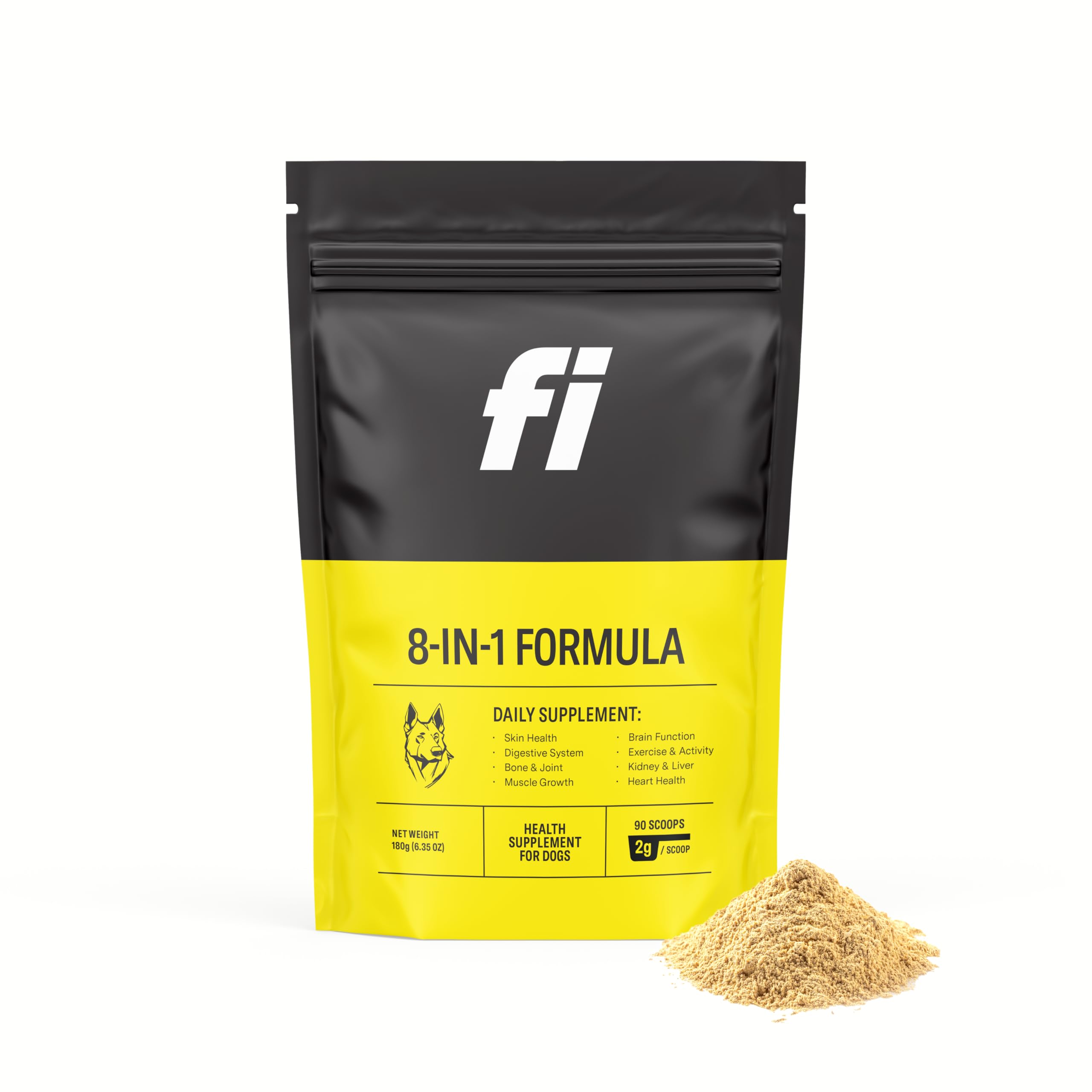 Fi 8-in-1 Dog Supplement Powder | Health Support for Bone, Skin, Digestion, Immunity & Joint Supplement for Dogs | Vet-Formulate