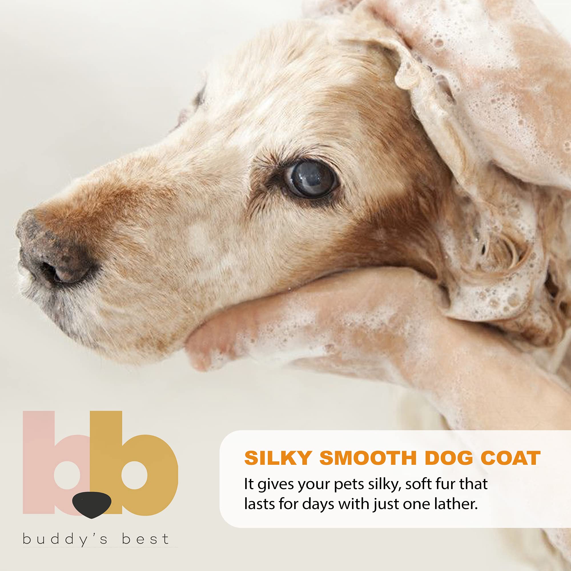 Buddy'S Best Dog Shampoo For Smelly Dogs - Dog Shampoo And Conditioner For Dry And Sensitive Skin - Moisturizing Puppy Wash Shampoo, Coconut Vanilla Bean Scent, 16Oz