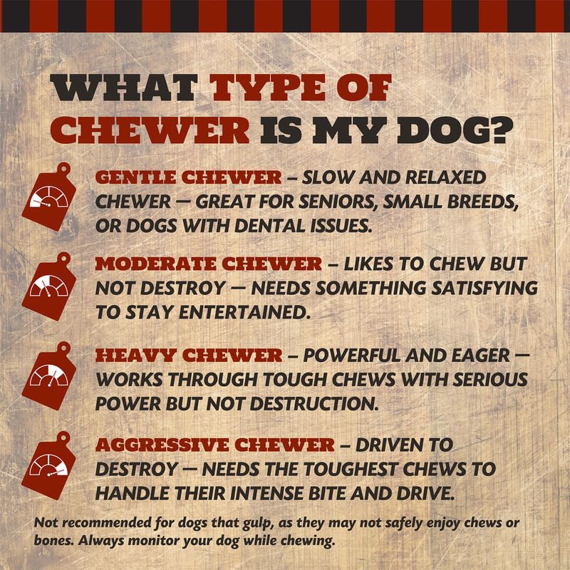 THE COUNTRY BUTCHER 10 Meaty Beef Rib Dog Bones, Made in USA, Natural Dog Chews for Light to Moderate Chewers & Medium to Large