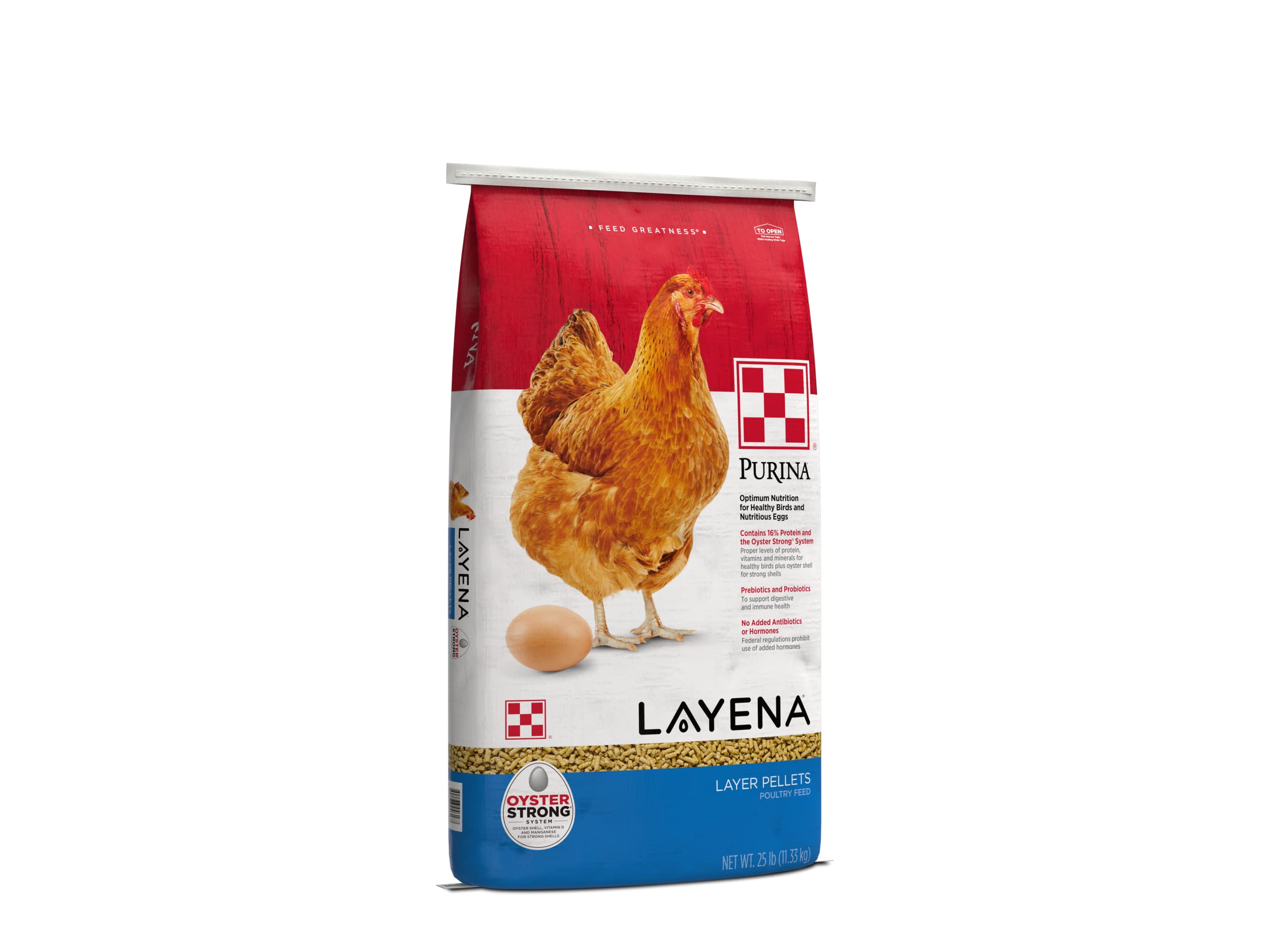 Purina, Layena Pellets, Chicken Feed for Laying Hens, 25 lbs