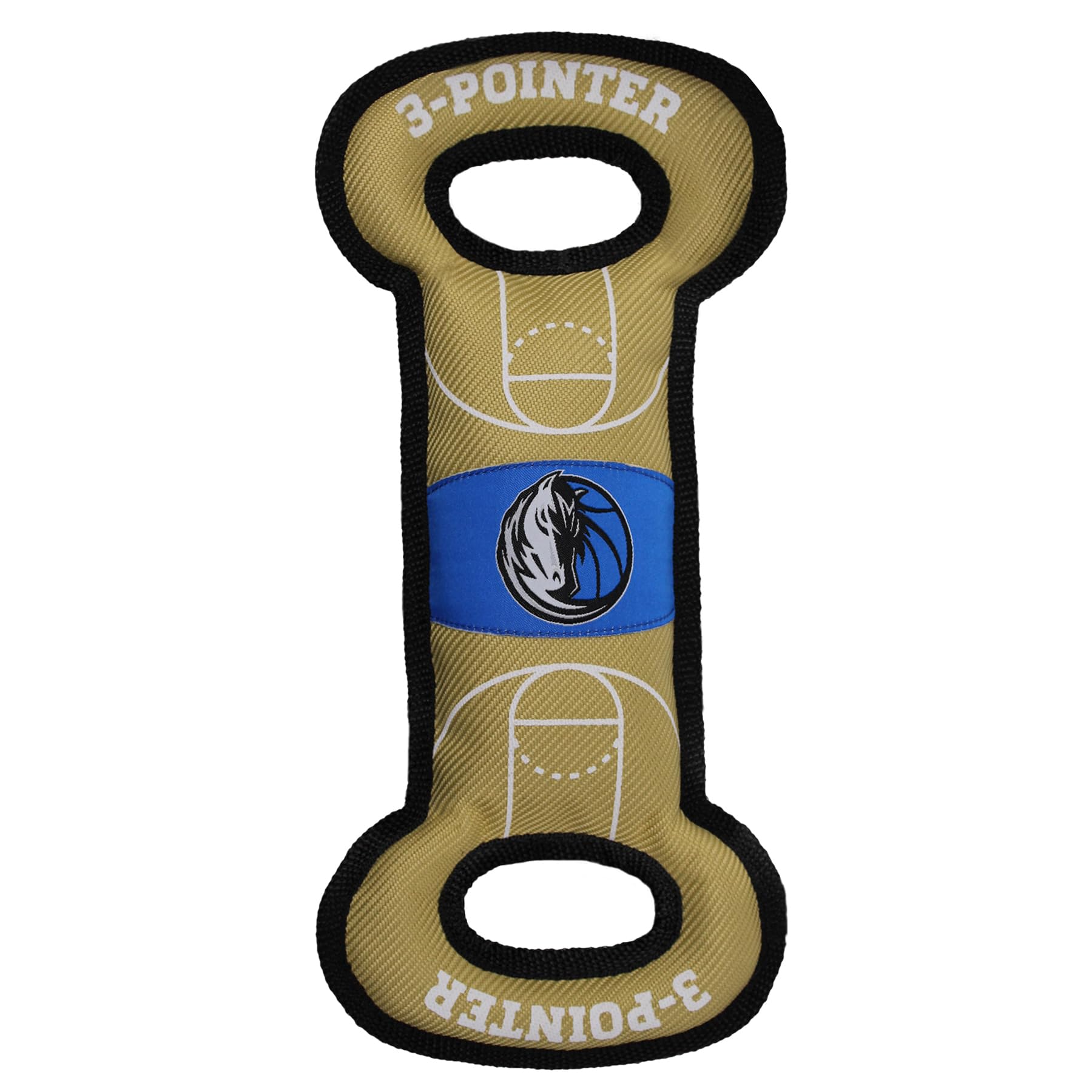 Pets First Nba Dallas Mavericks Field Toy. - Tough Nylon Pet Toy With Double Trim Stitching & Inner Squeaker, One Size