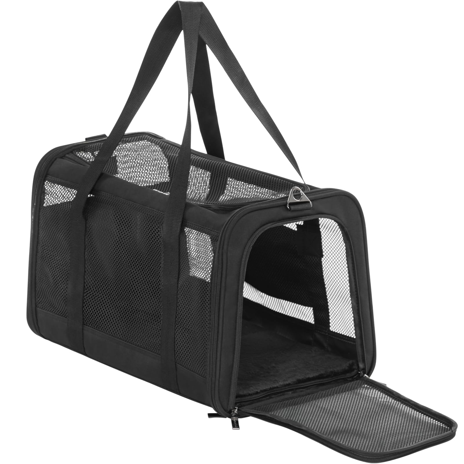 Petsfit Airline Approved Dog Carrier Cat Carrier, Soft-Sided Collapsible Pet Carrier For Travel, 3 Carrying Ways, Lightweight An