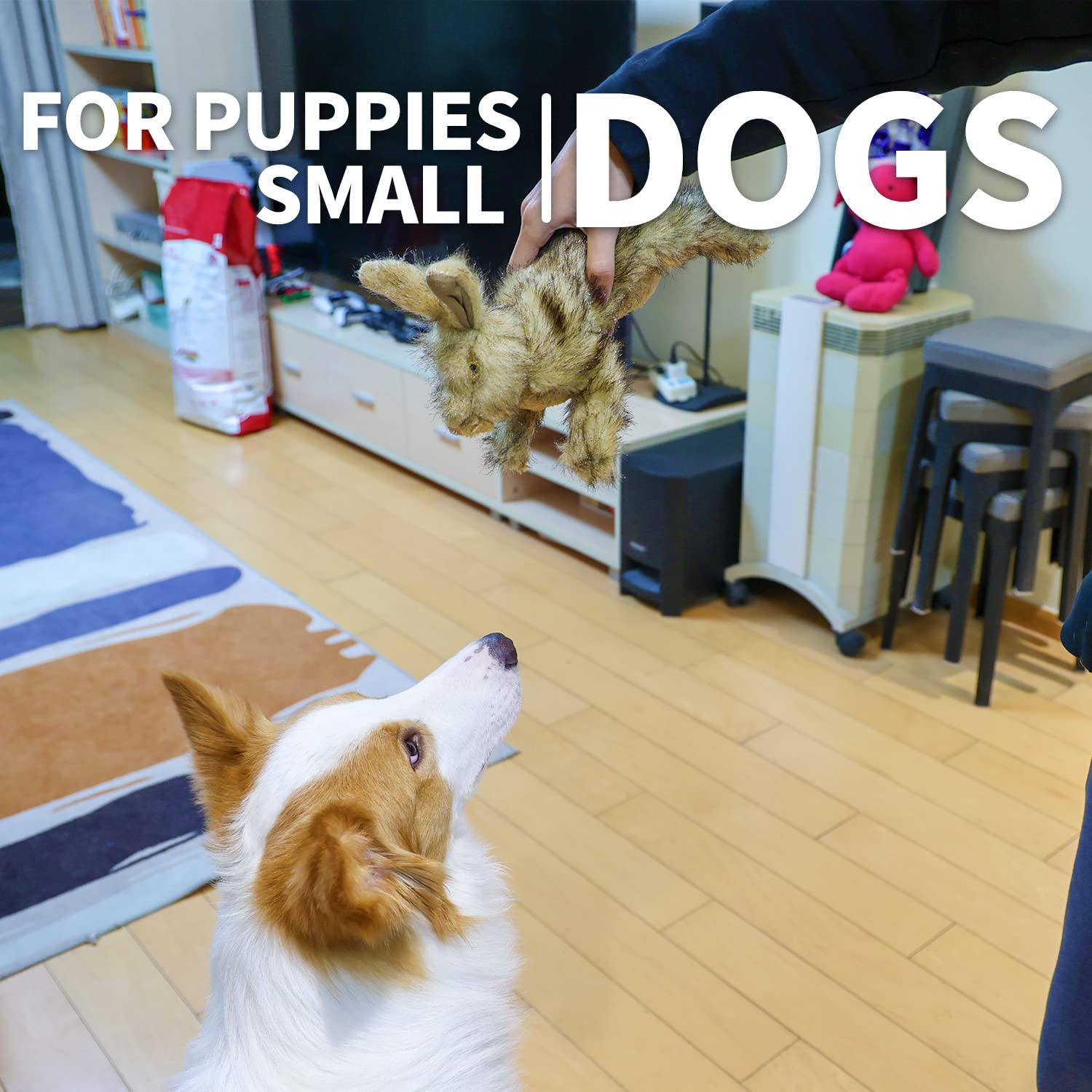 All For Paws Classic Brown Rabbit Pet Toys, Large