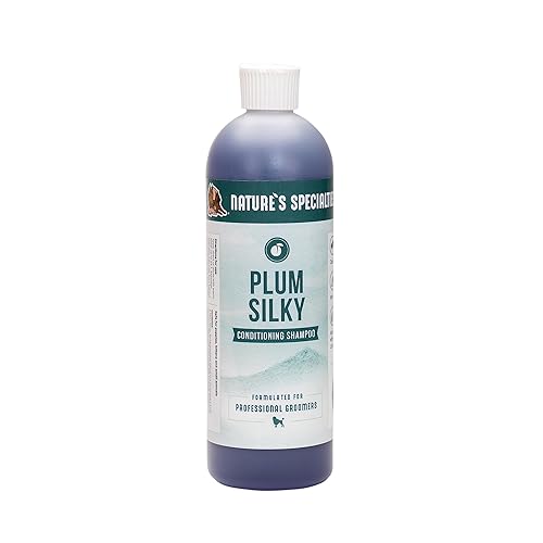Nature'S Specialties Plum Silky Ultra Concentrated Dog Shampoo Conditioner, Makes Up To 3 Gallons, Natural Choice For Professional Pet Groomers, Silk Proteins, Made In Usa, 16Oz