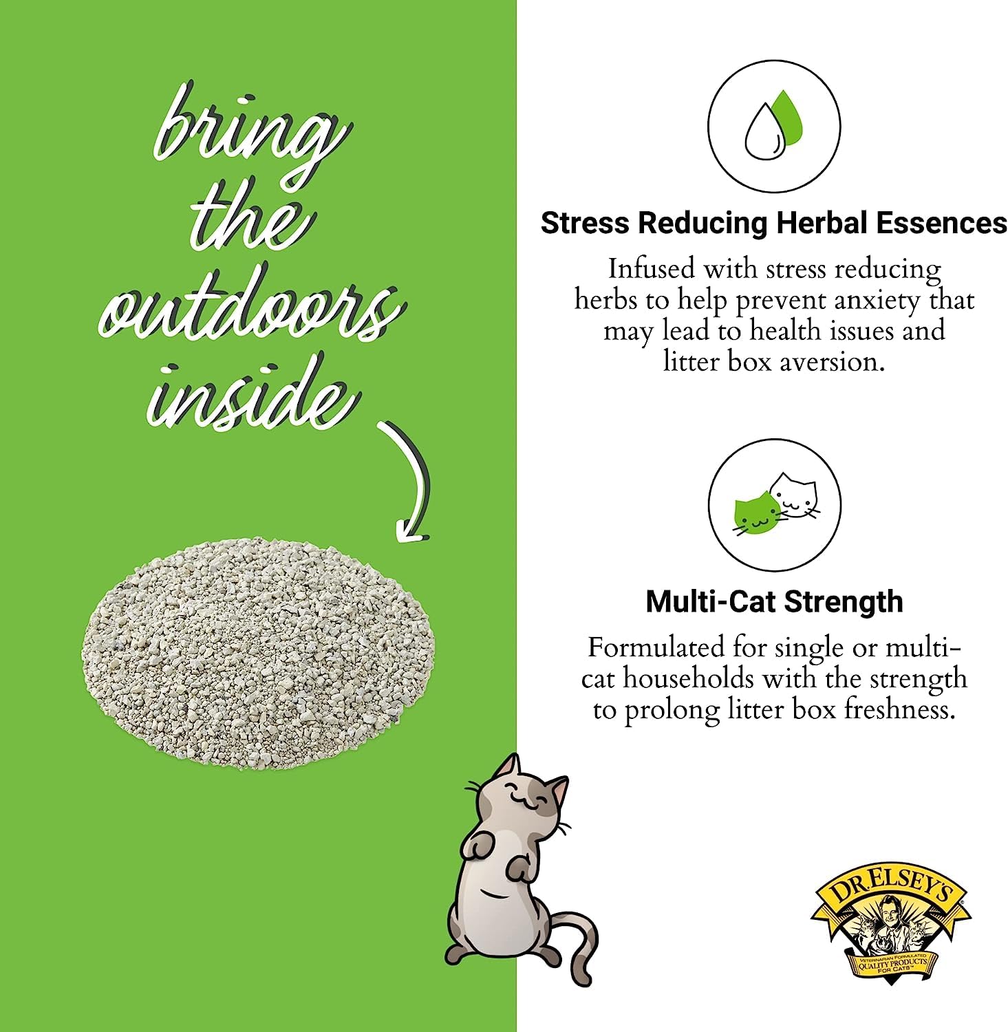 Dr. Elsey'S Precious Cat Touch Of Outdoors Litter Bag, 20 Lb