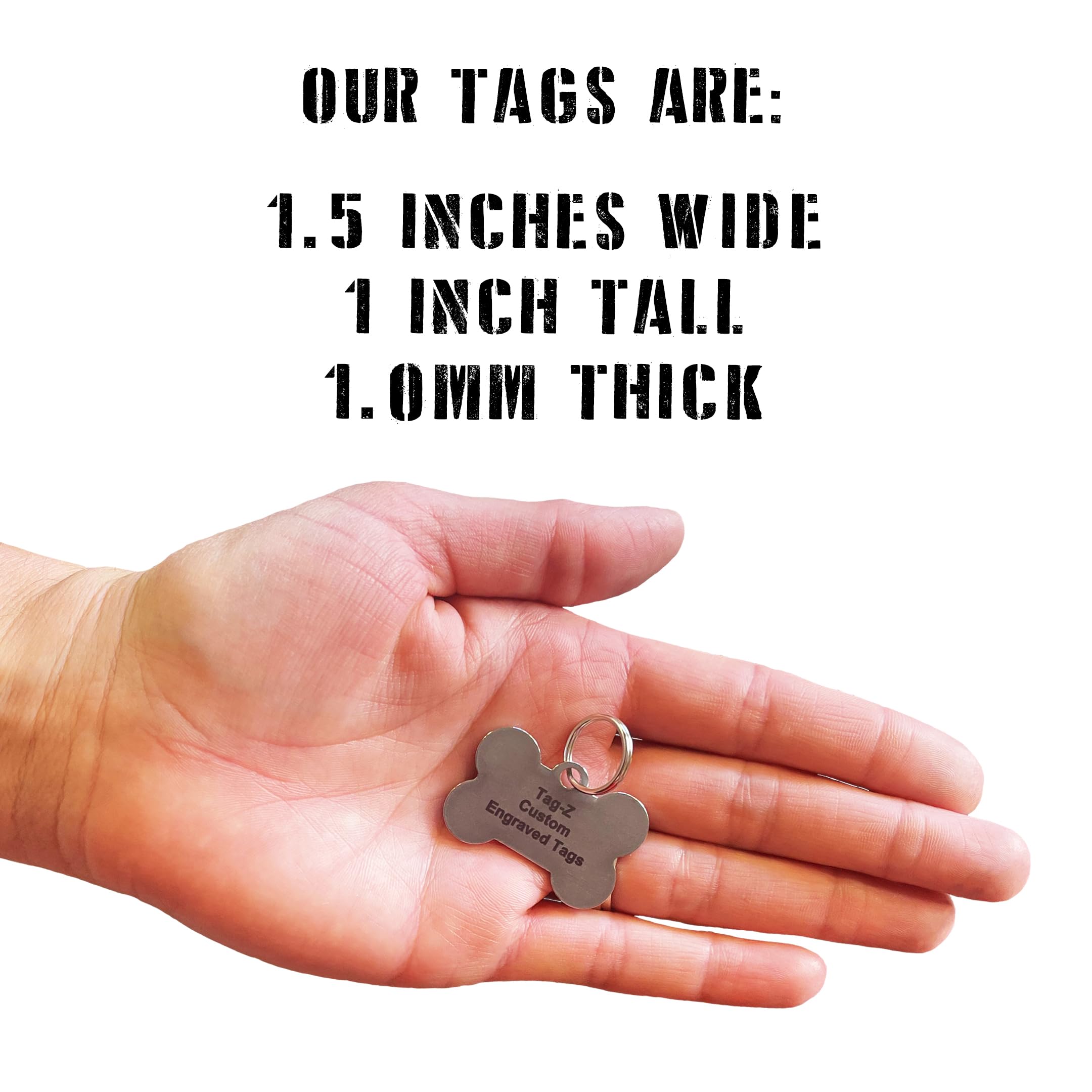 Ohio Flag Pet Id Tags, Custom Printed And Laser Engraved Bone
