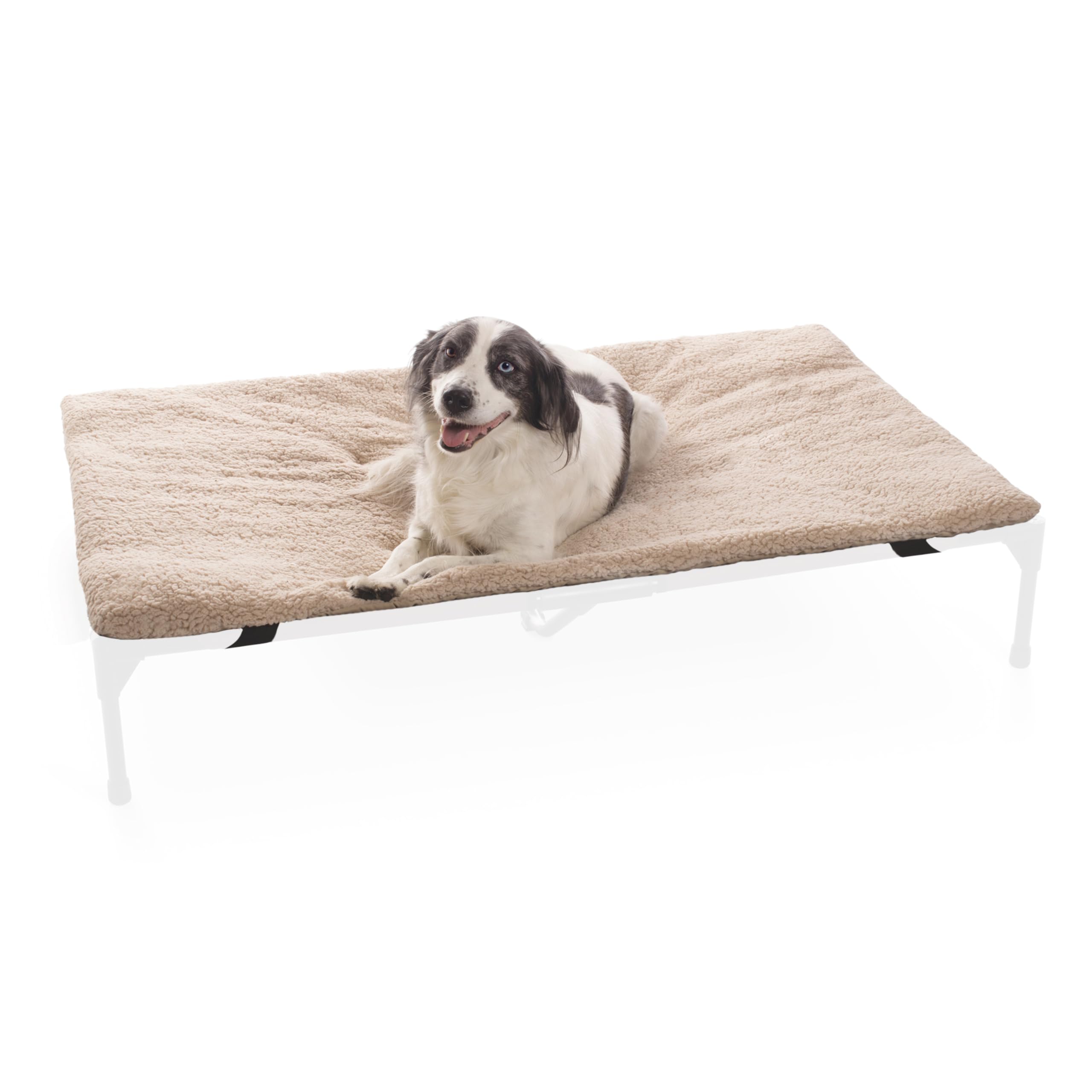 K&H Pet Products Dog Cot Pad (Cot Sold Separately), Pillow-Top Comfort Bed for K&H XL Elevated Dog Beds, Soft & Fluffy, Secure F