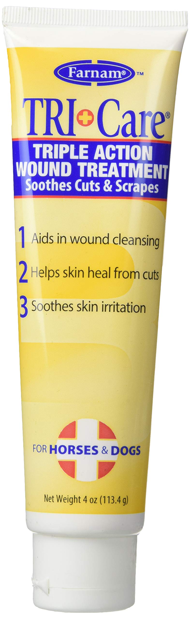 Farnam TRI-Care Triple Action Wound Treatment, One Size, for Dogs and Horses