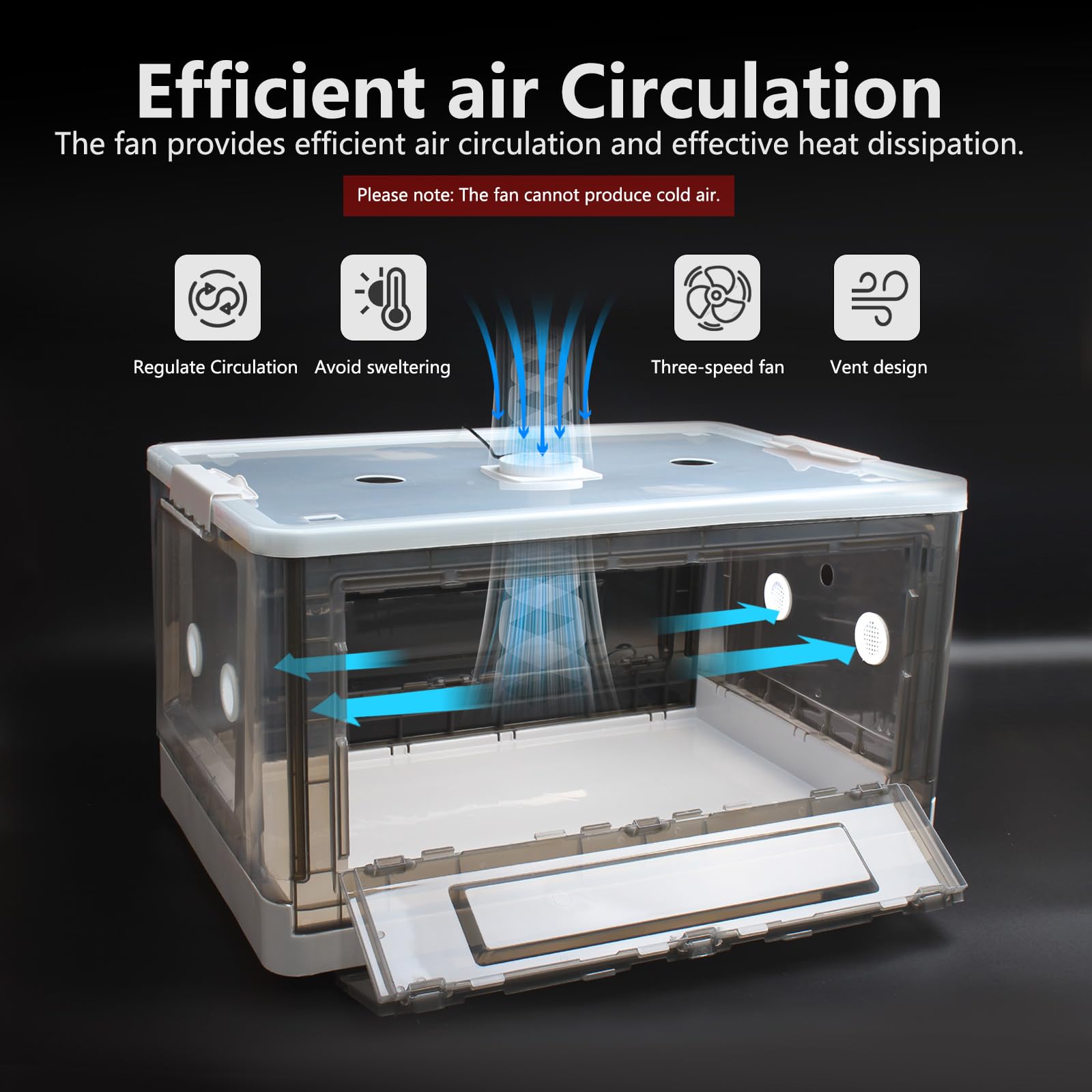 Puppy Incubator With Heating And Fan, Ideal Incubator For Puppies And Kittens, Ensures Good Ventilation And Temperature Control
