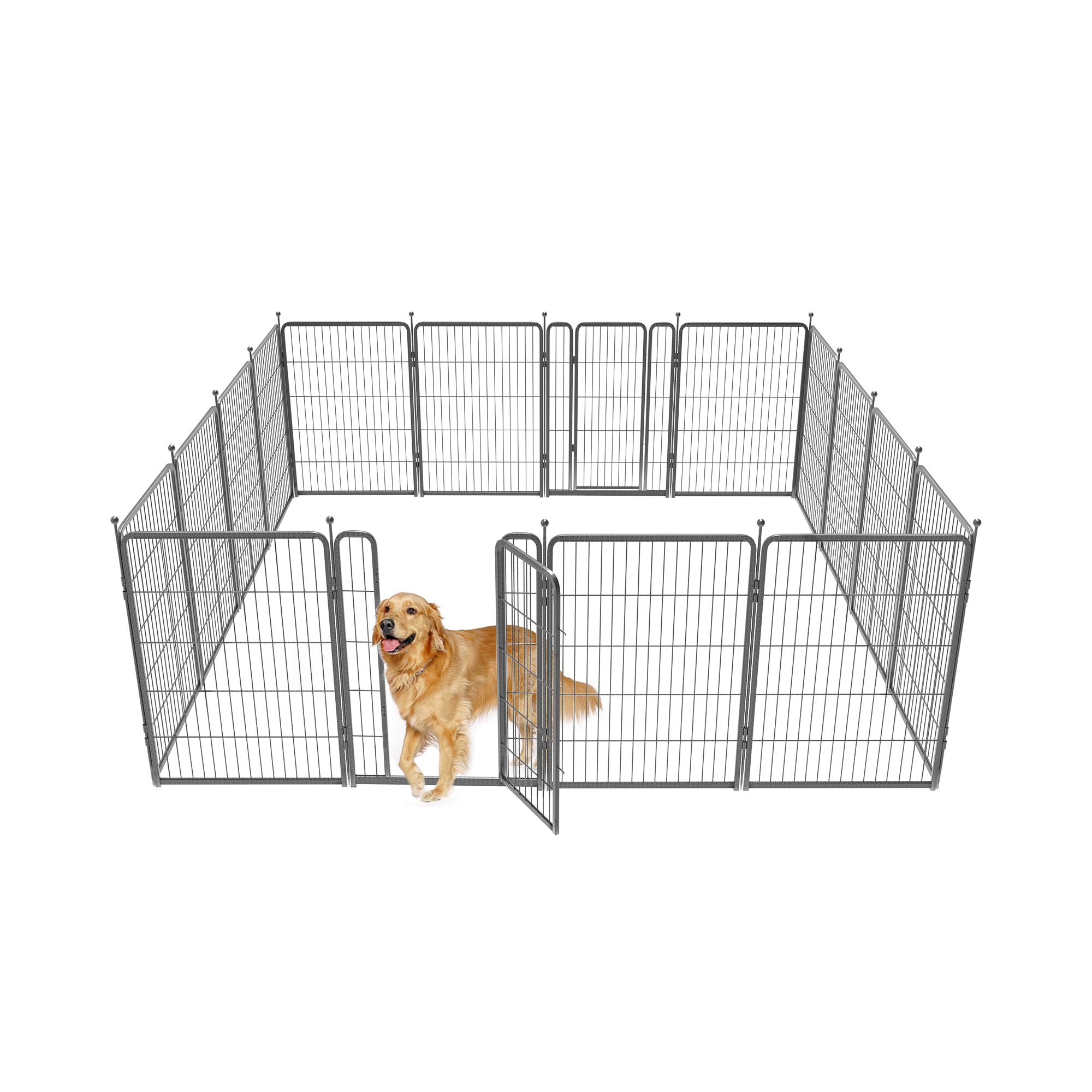 Fxw Aster Dog Playpen Designed For Yard, 16 Panels