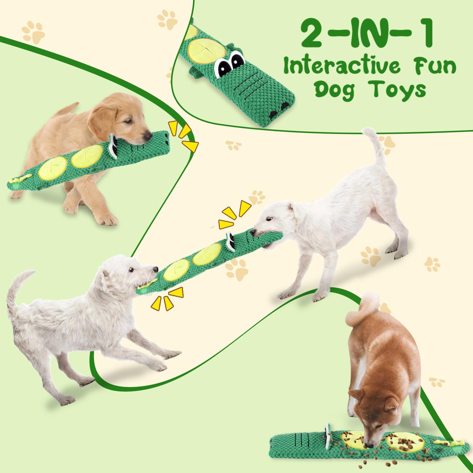 MRSOHRET 15 Pack Puppy Chew Toys for Teething, No Stuffing Squeaky Dog Toys Interactive Puzzle Toy, Dog Enrichment Toy Bundle wi