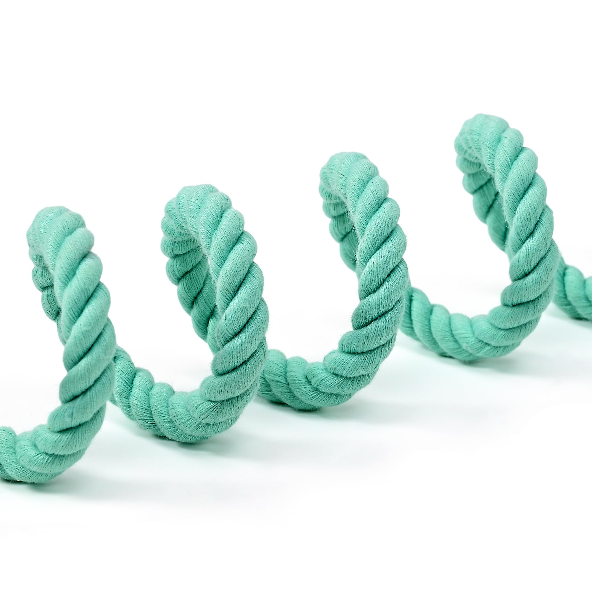 Mile High Life Dog Leash, Braided Cotton Rope Leashes With Leather Tailor Tip With Leather Tip - Heavy Duty Metal Clasp, 6Ft, 1/