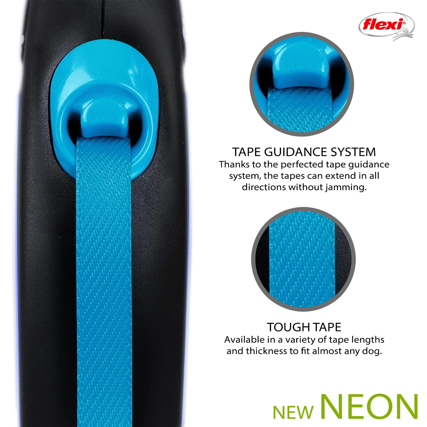 Flexi Neon Tape Blue Medium 5M
