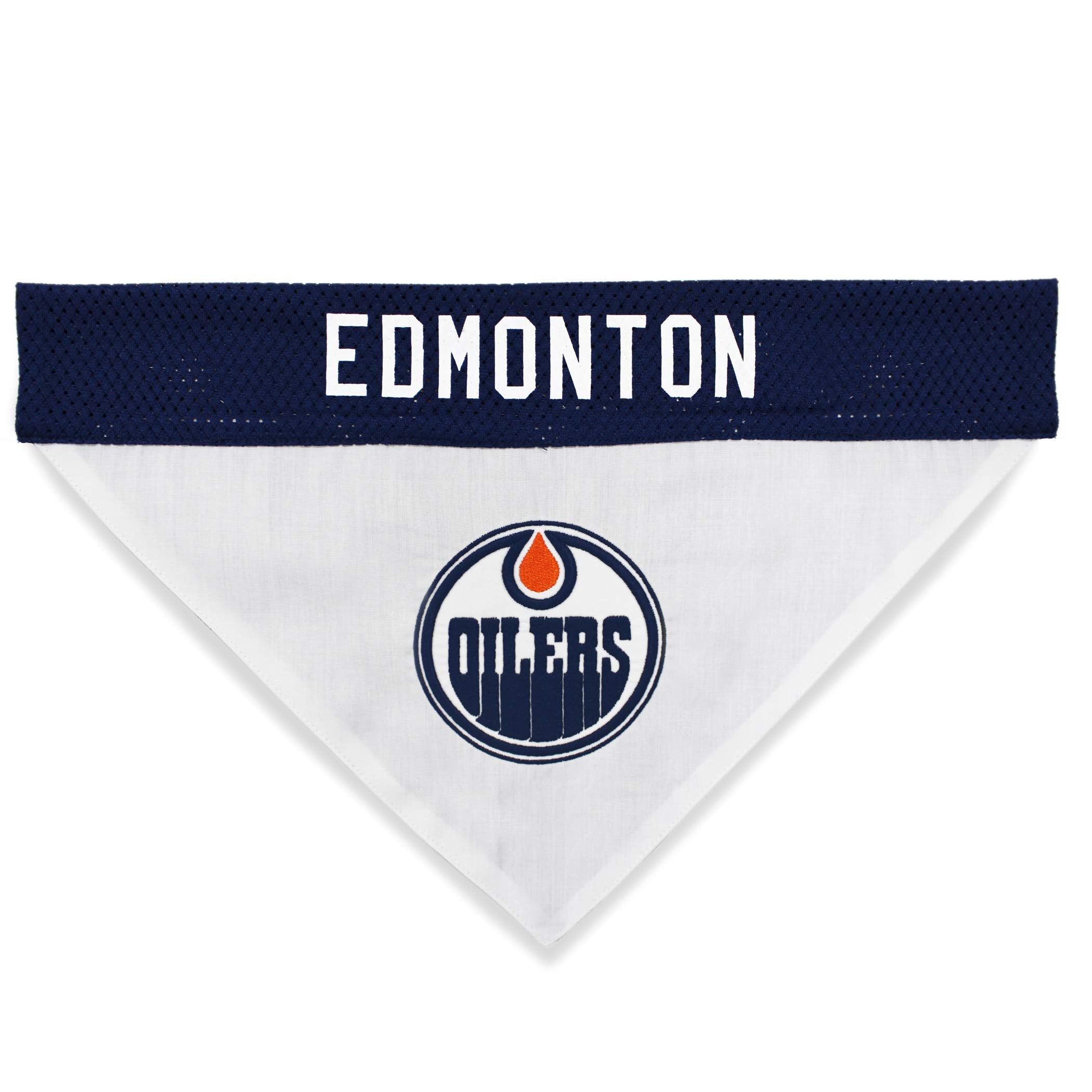 Nhl Edmonton Oilers Bandana For Dogs & Cats, Small/Medium. - Cute & Stylish Bandana! The Perfect Hockey Fan Scarf Bandana, Great