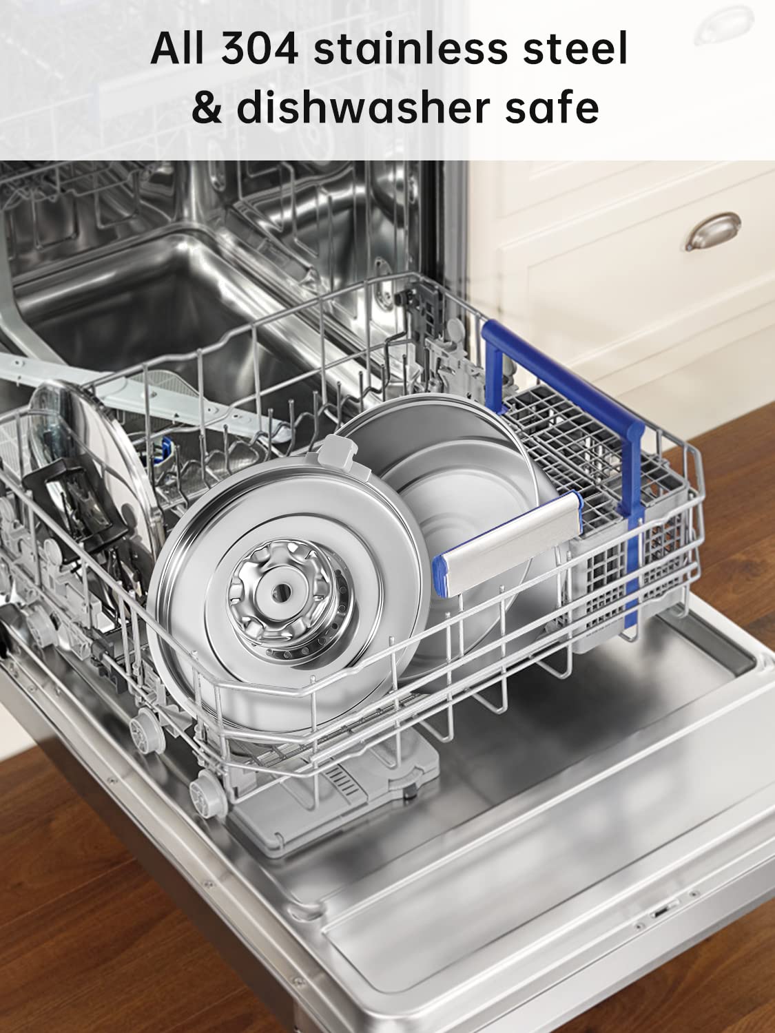 OYES Cat Water Fountain, 2.0L Stainless Steel, Ultra-Quiet Pump, LED Light, Dishwasher Safe for Cats & Puppies