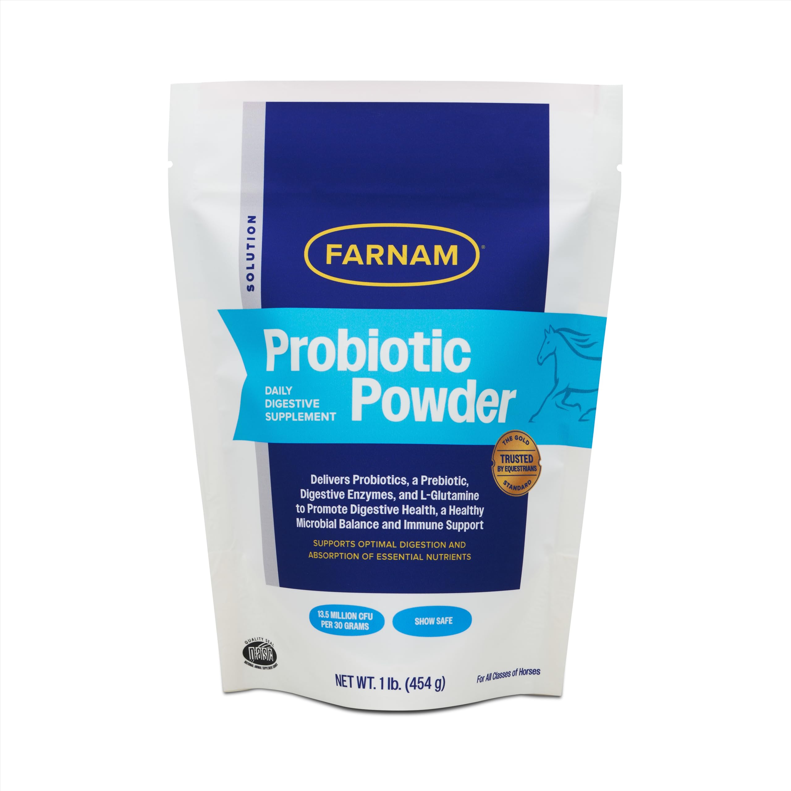 Farnam Probiotic Powder for Horses, Daily Digestive and Immune Health Supplement Helps Maintain a Healthy Microbial Balance for 