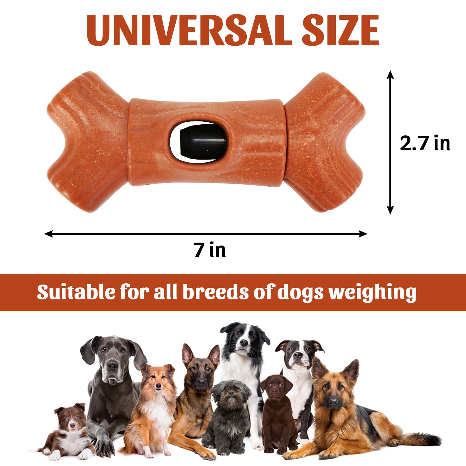 Pleasthome Indestructible Dog Chew Toy, Branch Shape, Gift For Aggressive Chewers