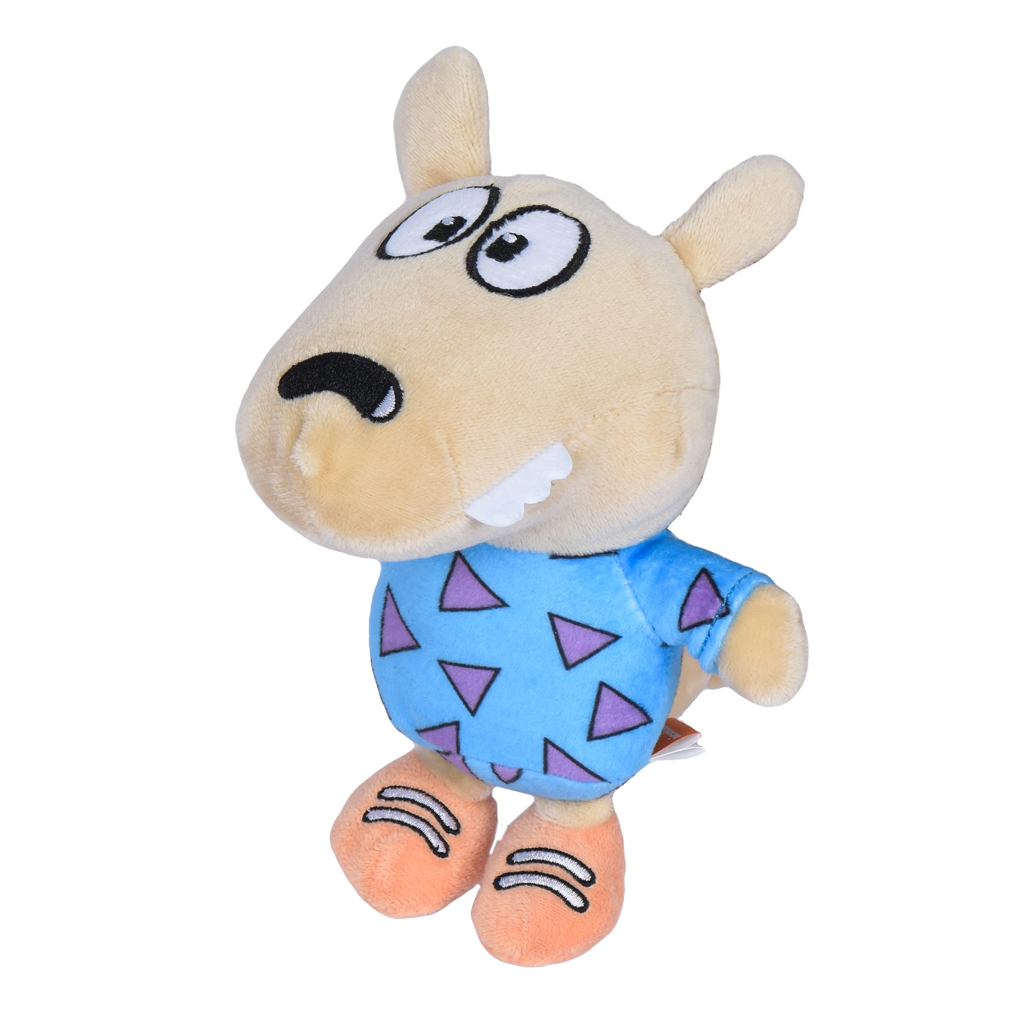 Nickelodeon For Pets Rocko'S Modern Life Spunky Figure Plush Dog Toy - 6 Inch White Squeaky Dog Toy For All Dogs - Nickelodeon T