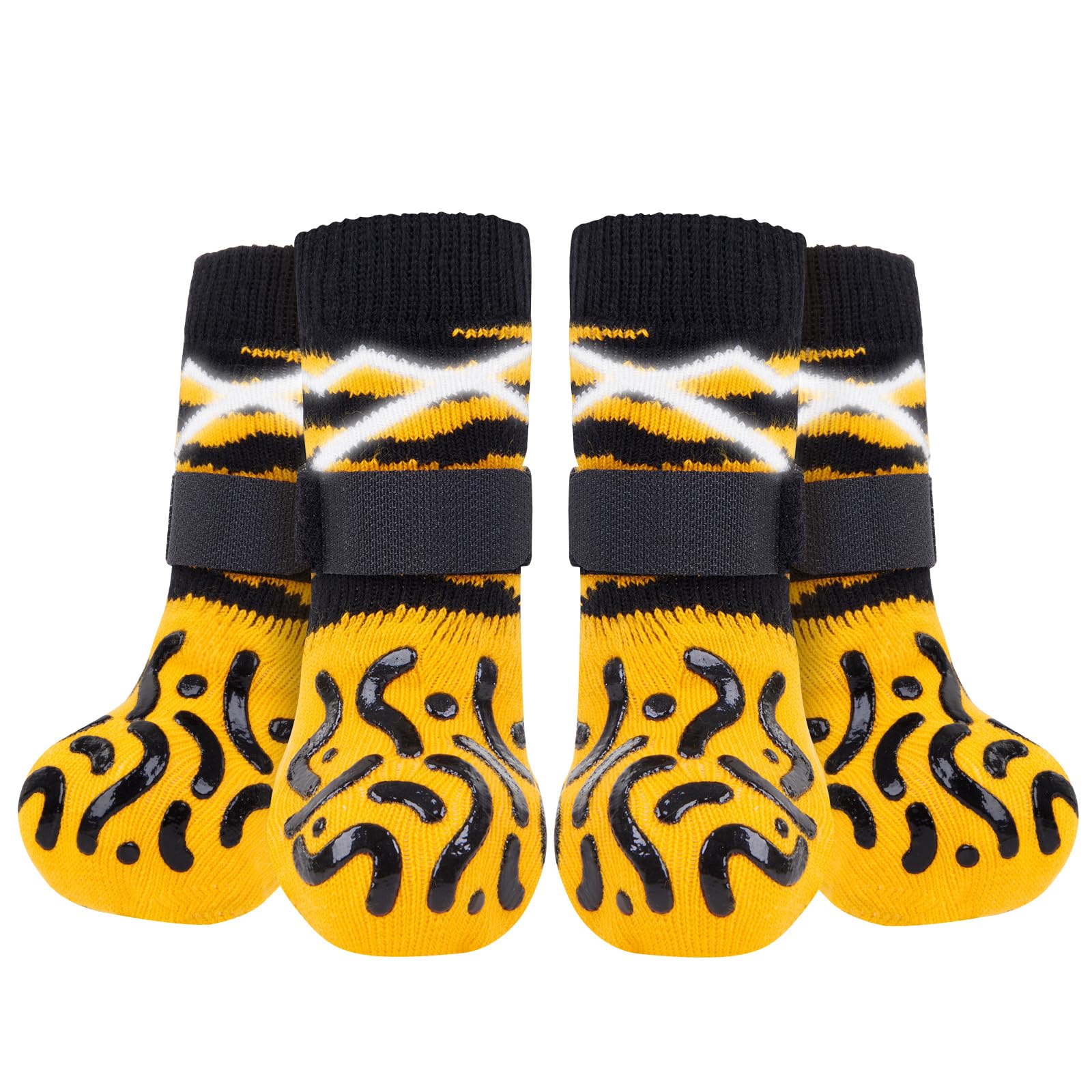 Reflective Dog Socks To Prevent Licking Paws, Dog Paw Protector, Hardwood Floors Anti Slip, Non Slip Dog Socks With Grippers, Do