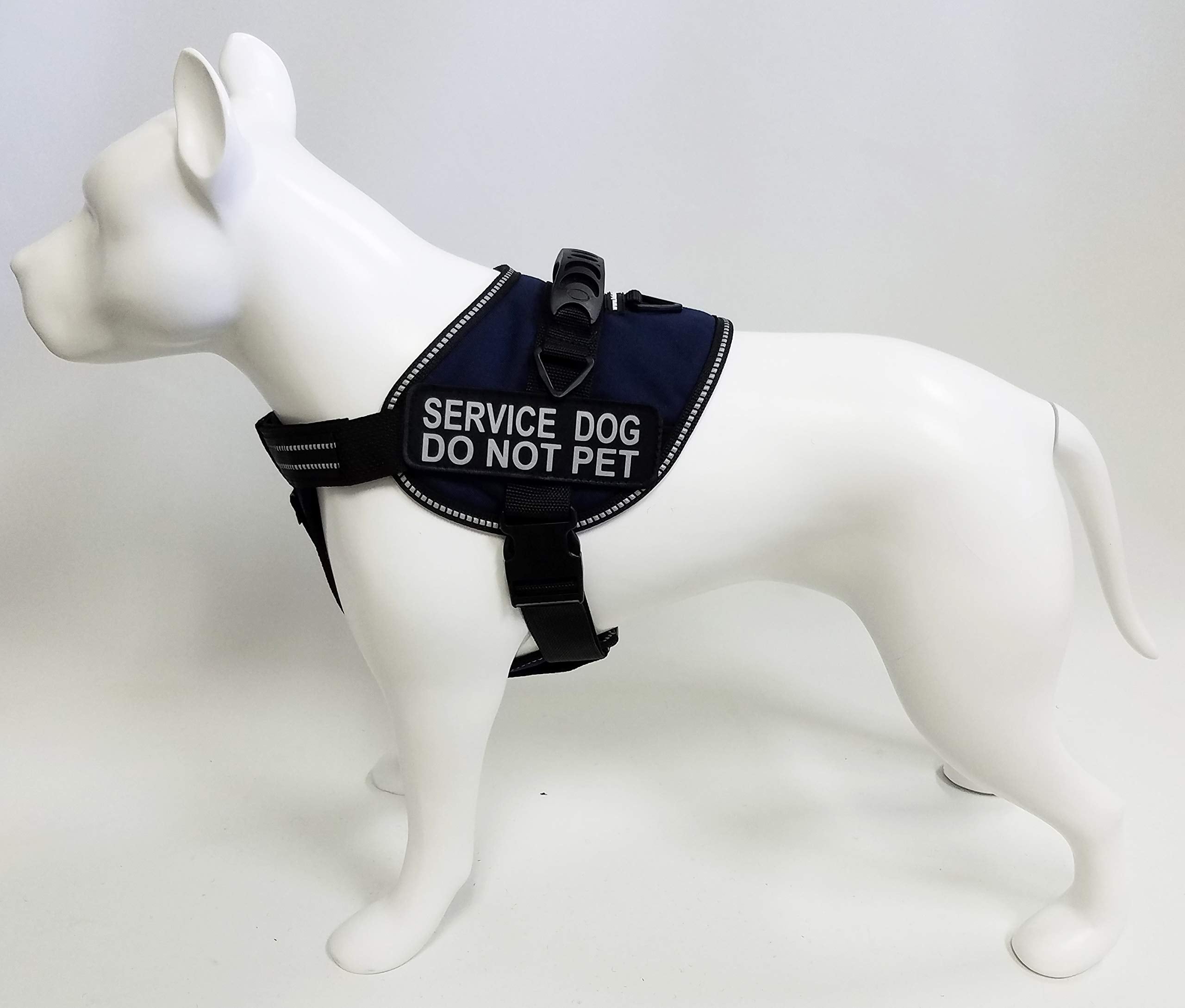 Activedogs Padded Air-Tech Service Dog Harness Vest - 13 Color Variety (Xl - Girth 29''-40'', Navy Blue)