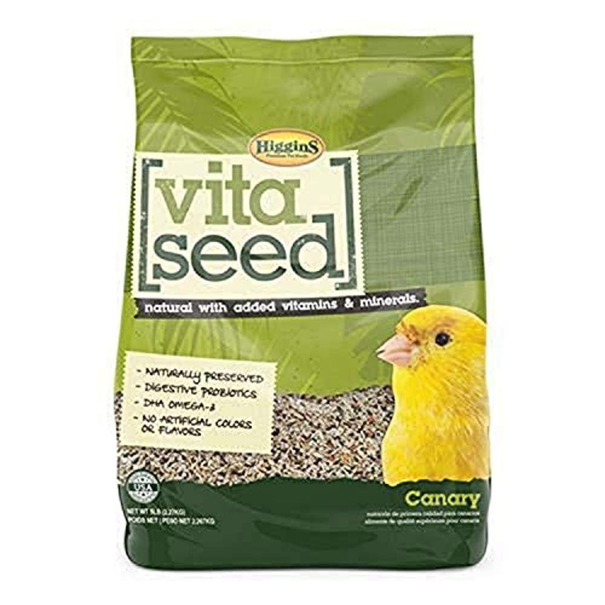 Higgins 466163 Vita Seed Natural Canary 5 Lb (1 Pack), One Size