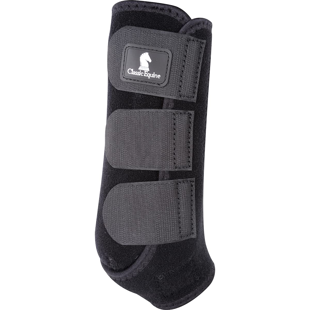 Classic Equine Classicfit Sling Boots, Front (Black, Medium)