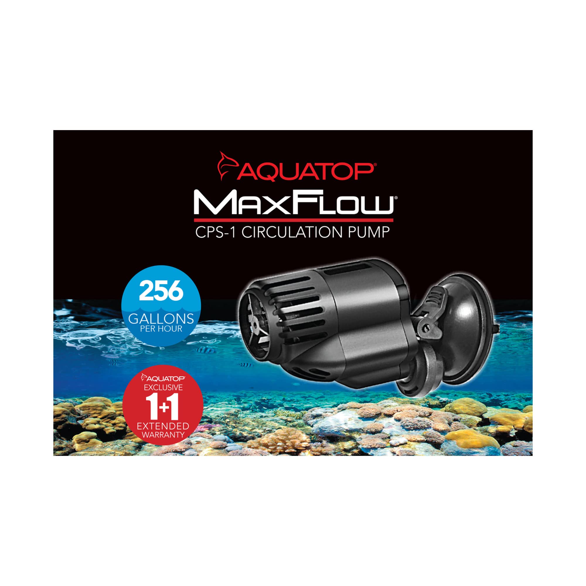 Aquatop Maxflow Aquarium Circulation Pump 256Gph For Fish Tanks 20 To 40 Gallons, Cps-1