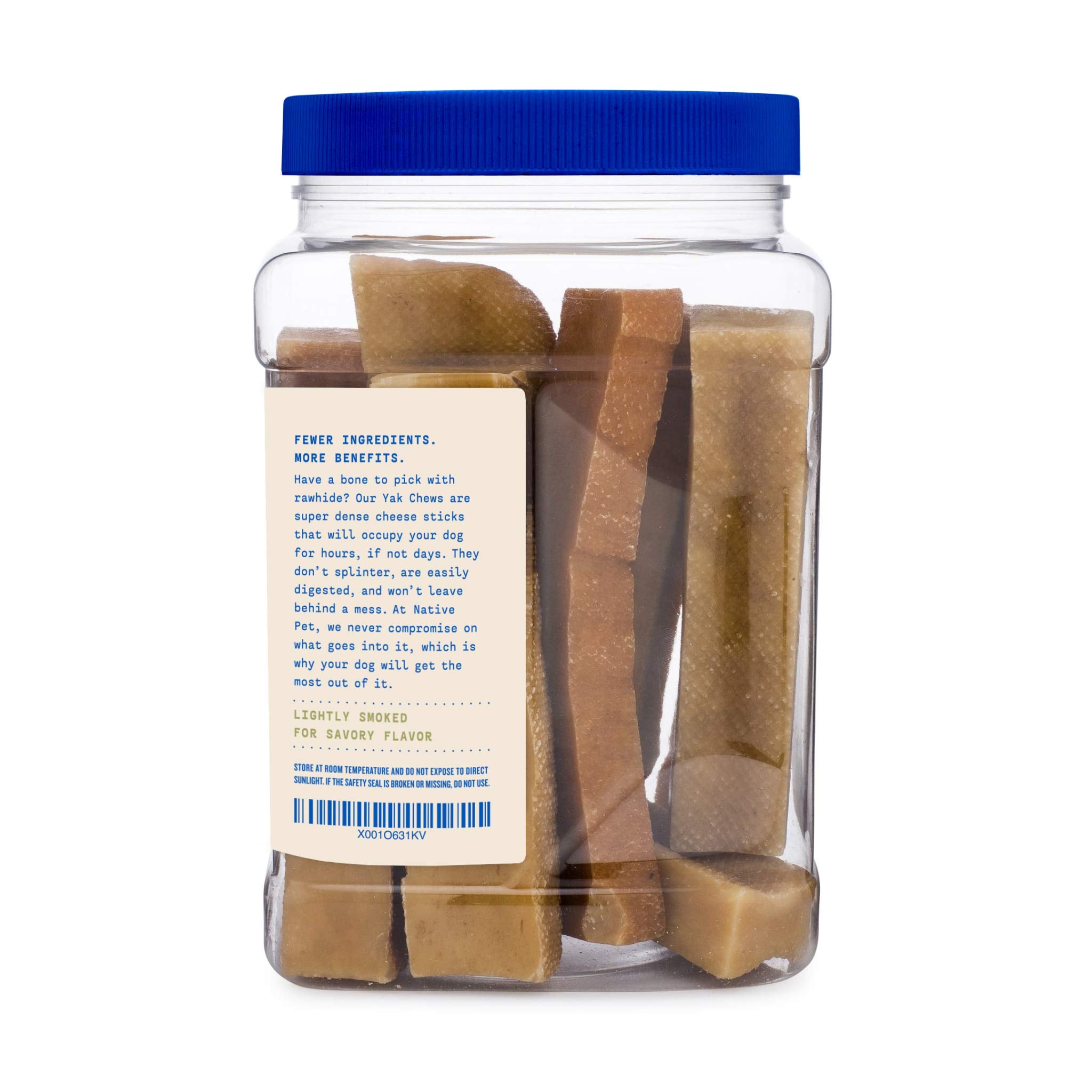 Native Pet Yak Cheese Himalayan Dog Chews - Long Lasting Dental Sticks for Medium Breeds - 100% All Natural Himalayan Yak Chews