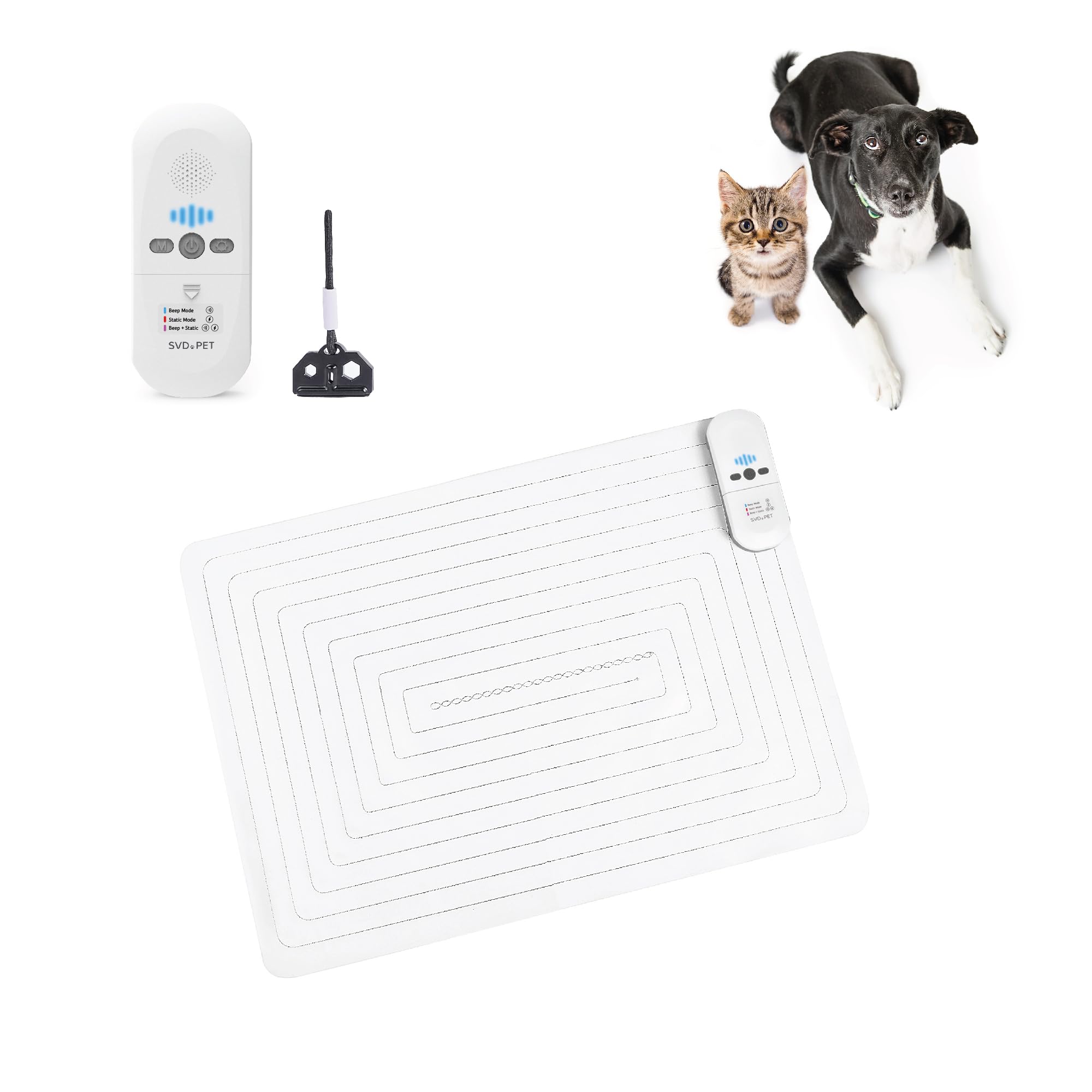 SVD.PET 2024 Upgraded Pet Training Mat with Tester, 22 X 16, Pet Shock Pad, Dogs & Cats Electronic Repellent mat for Indoor, 3 T