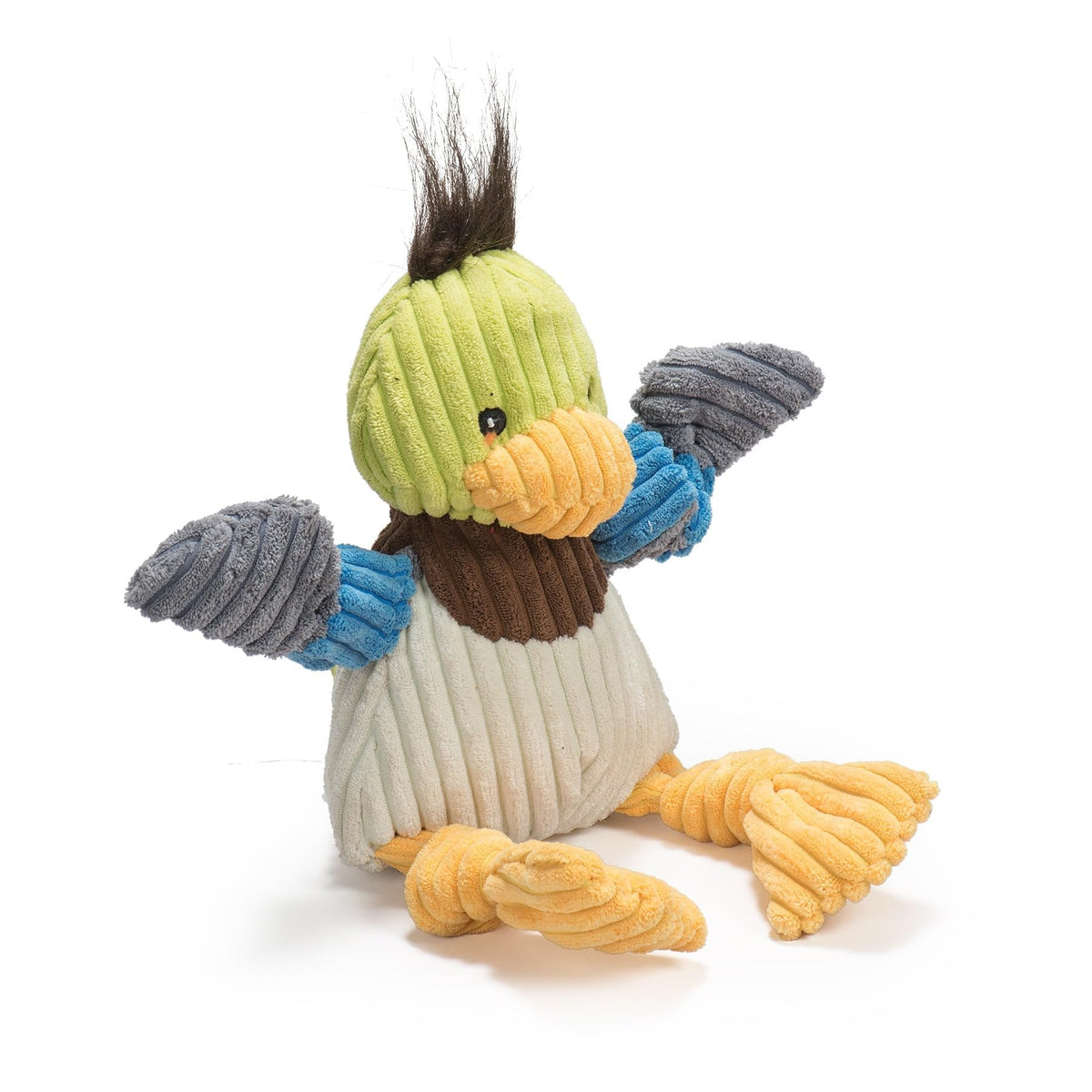 Hugglehounds Knottie Plush Dog Toy - Dog Stuffed Animal Toy, Puppy Toys, Squeaky Dog Toy For Small, Medium & Large Dogs, Durable Plush To Keep Them Busy - Dillie Duck, Small