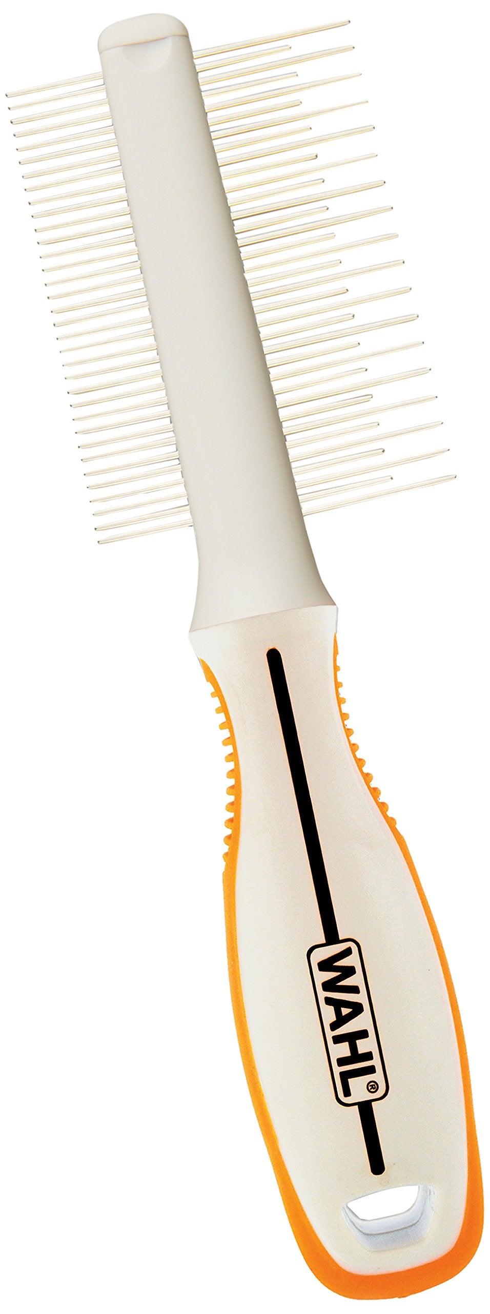 Wahl Premium Flea, Hair Pick, & Finishing Comb with Ergonomic Grips for Dog Grooming, Brushing, Detangling, and Flea Removal - M