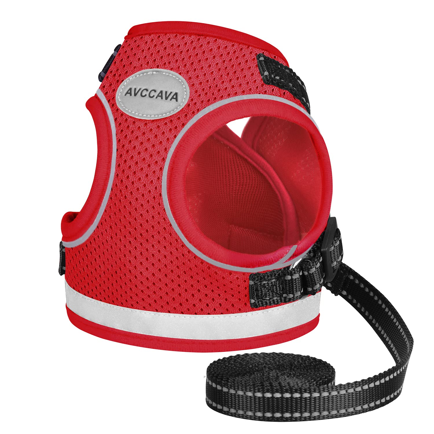 Cat Harness And Leash For Walking, Kitten Escape Proof Harnesses, Adjustable Reflective Puppy Harness With Leashes Set, Easy Adjustable Soft Net Breathable Pet Safety Vest