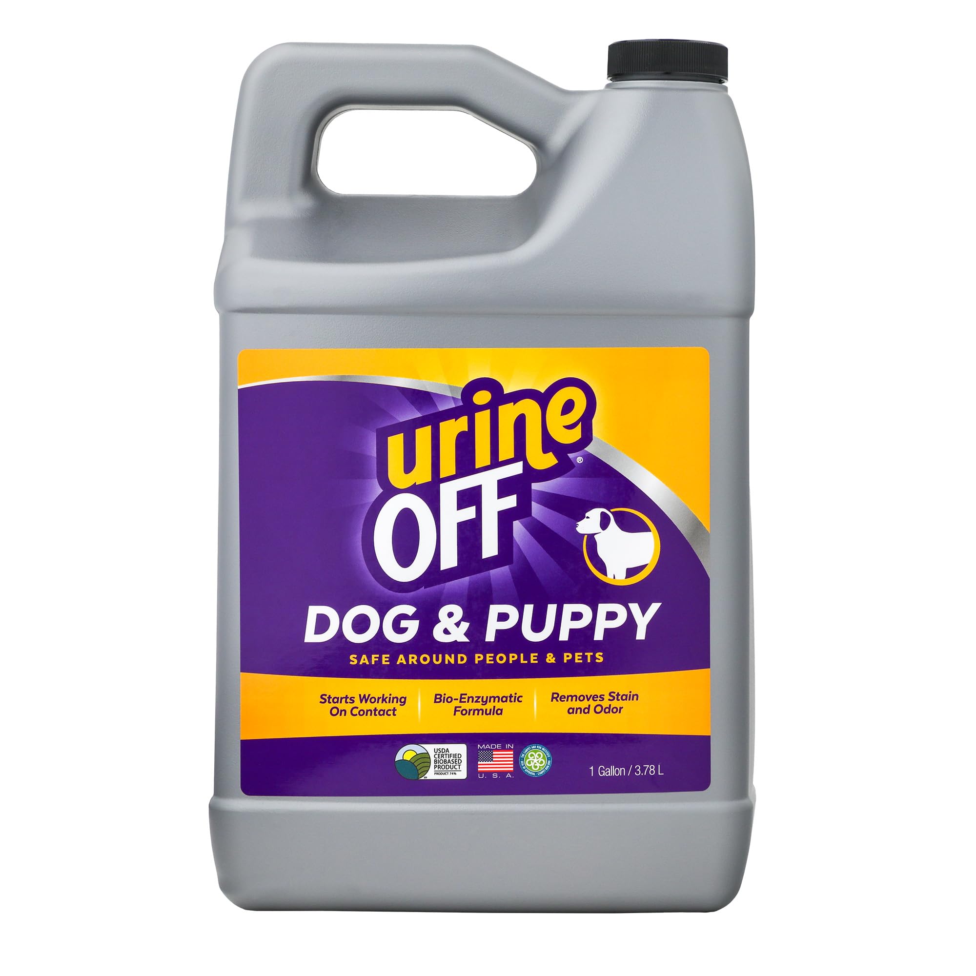 Urine Off Puppy & Dog Odor & Stain Remover| Fresh Scent Carpet Cleaner Spray | Bio Enzymatic Stain & Urine Odor Eliminator | Pet