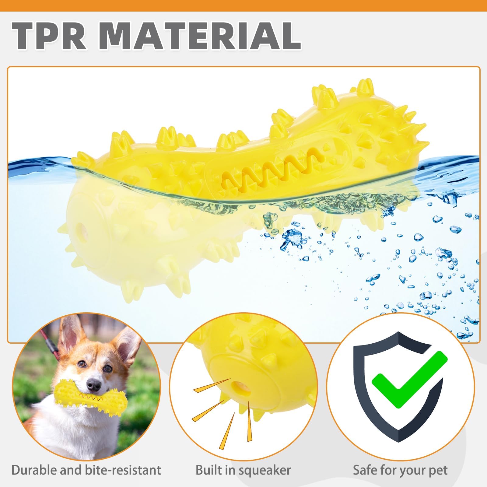 Kooltail Floating Dog Toys For Swimming Pool,Summer Bumper Toy For Water,Indestructible Dog Toothbrush Chew Toy,Interactive Trai