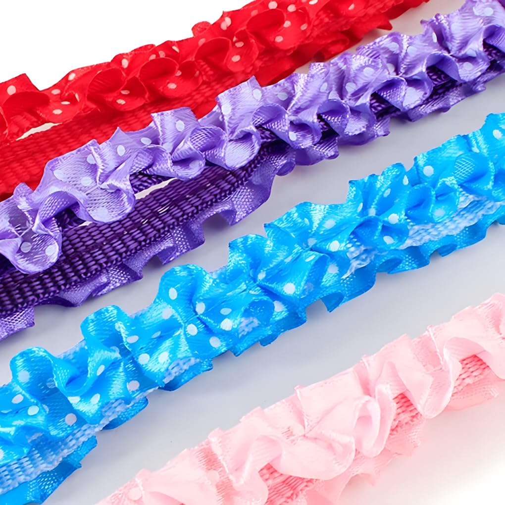 Purple Puppy Collar With Bell, Xs Dog Collar Bell Cat Collar With Bells Lace Adjustable For Xxs Xs Small Pet Dogs Animal Litter