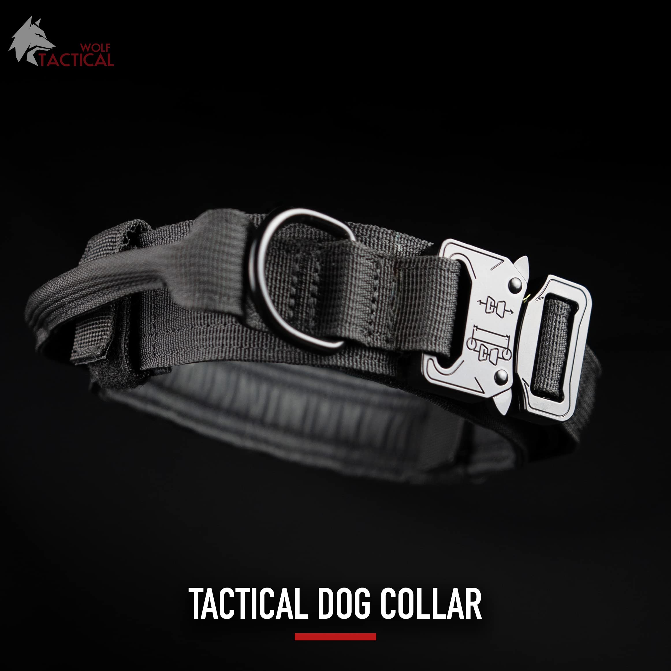 Wolf Tactical Dog Collar For Large Dogs Military Heavy Duty Dog Collars For Large Dogs Pitbull Collar German Shepherd Collar