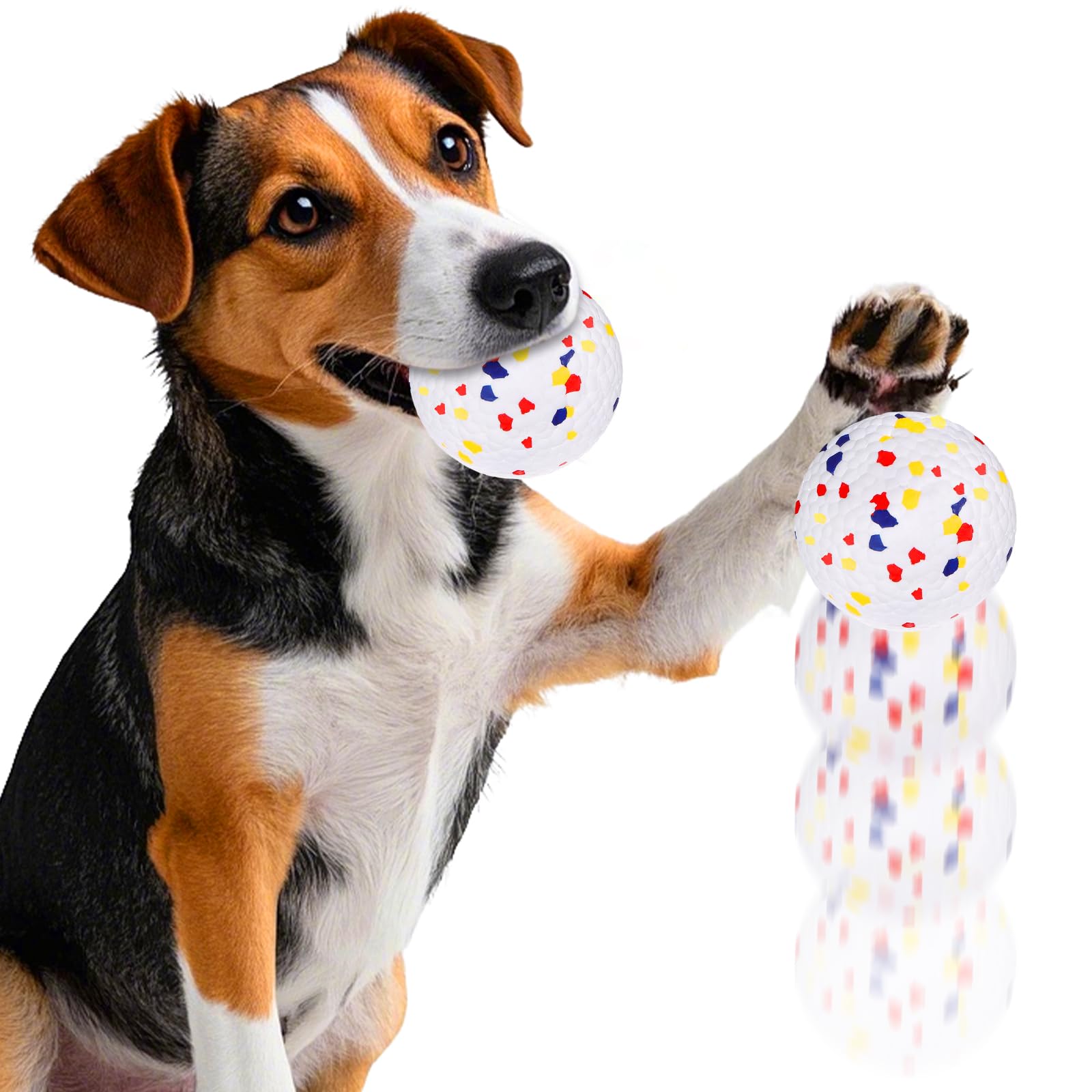 Baborui Dog Balls, Durable Floating Dog Toy Balls For Aggressive Chewers, Indestructible Fetch Ball For Large Medium Small Dogs,